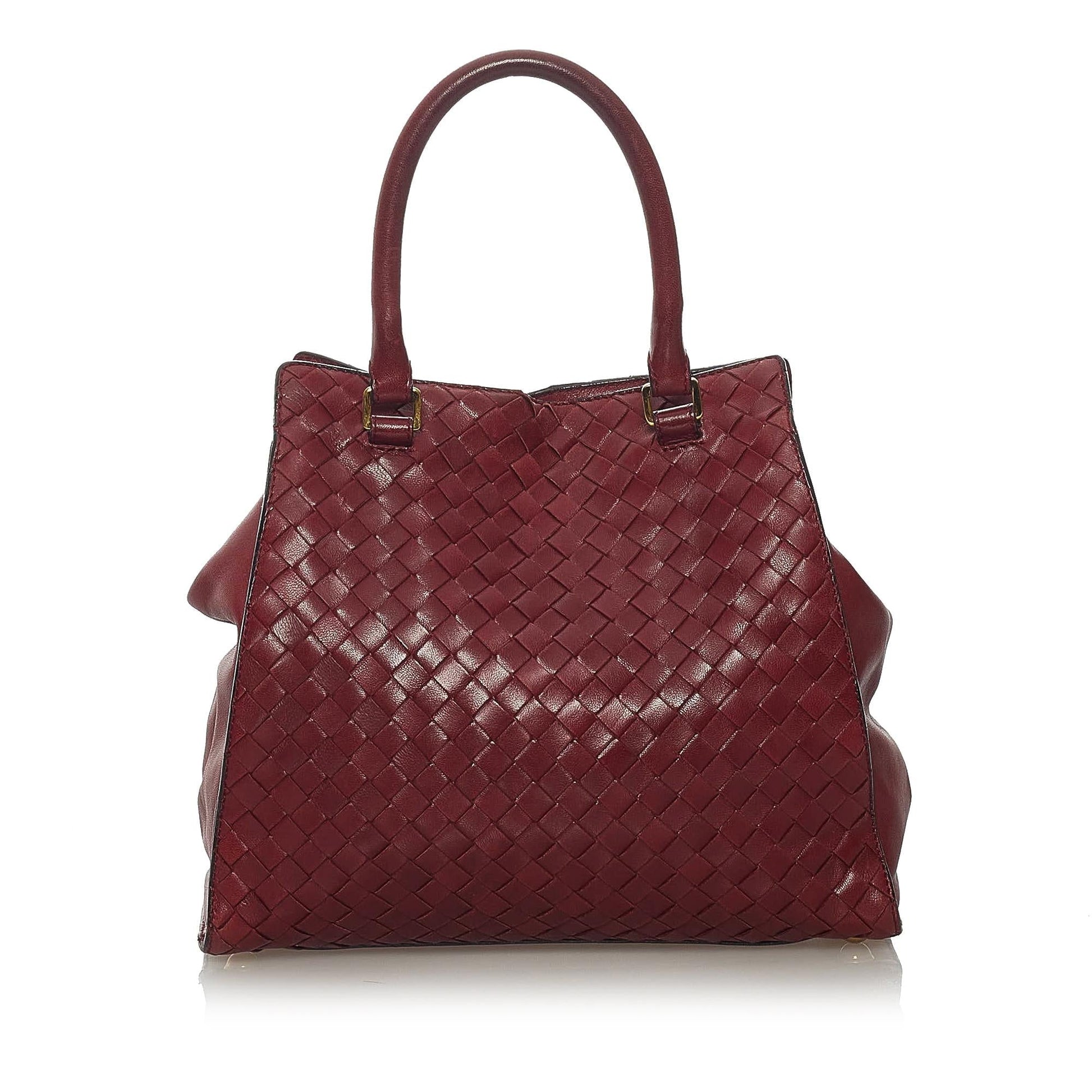 Luxury Bottega Veneta Intrecciato Leather Handbag (SHG-29242)