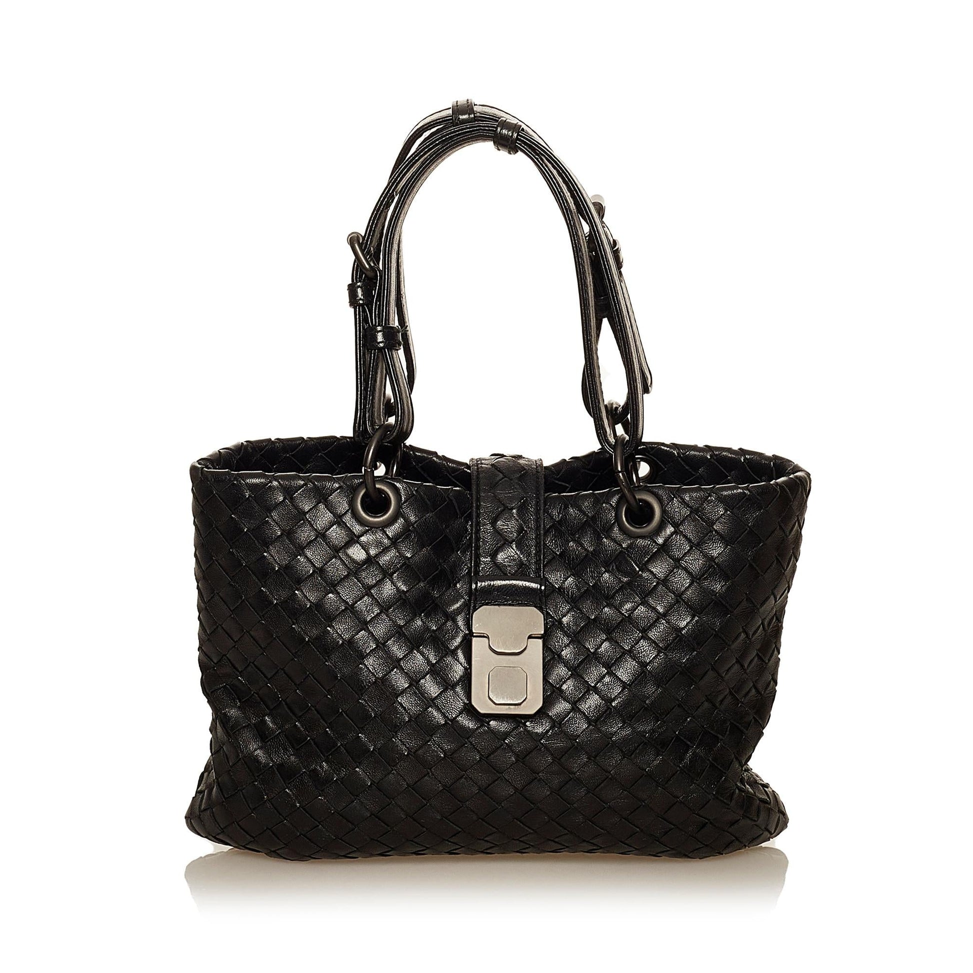 Luxury Bottega Veneta Intrecciato Leather Handbag (SHG-29480)