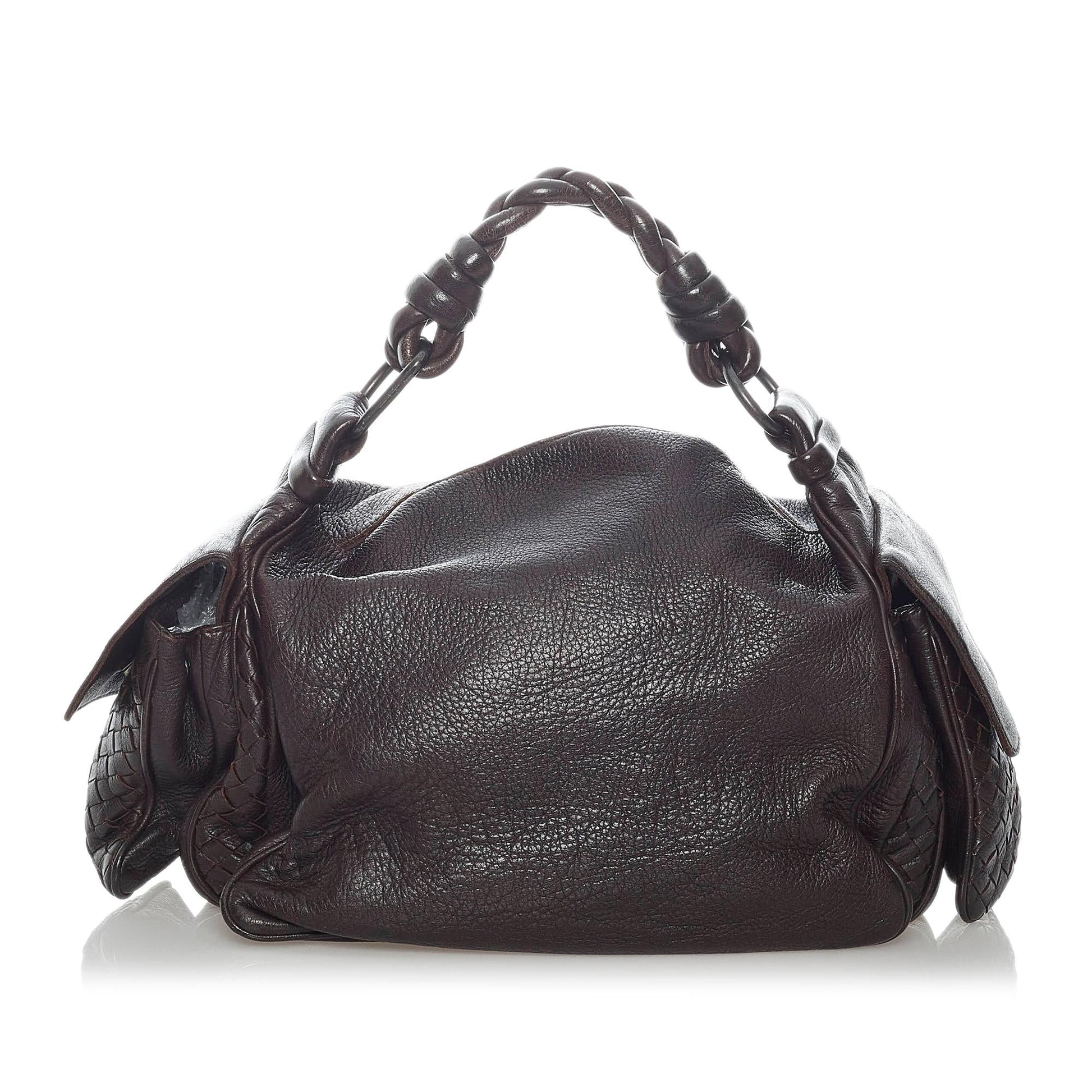 Luxury Bottega Veneta Intrecciato Leather Handbag (SHG-30753)