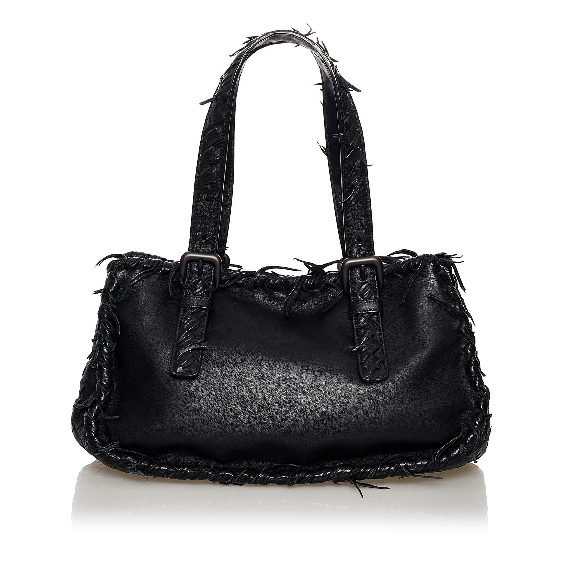 Luxury Bottega Veneta Intrecciato Leather Handbag (SHG-34649)