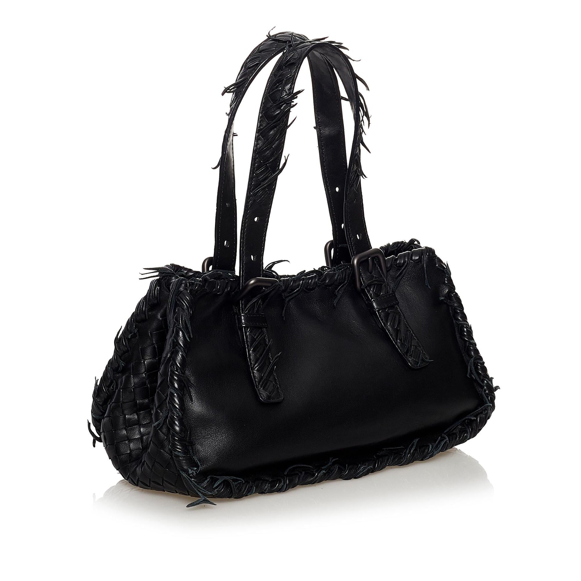 Luxury Bottega Veneta Intrecciato Leather Handbag (SHG-34649)