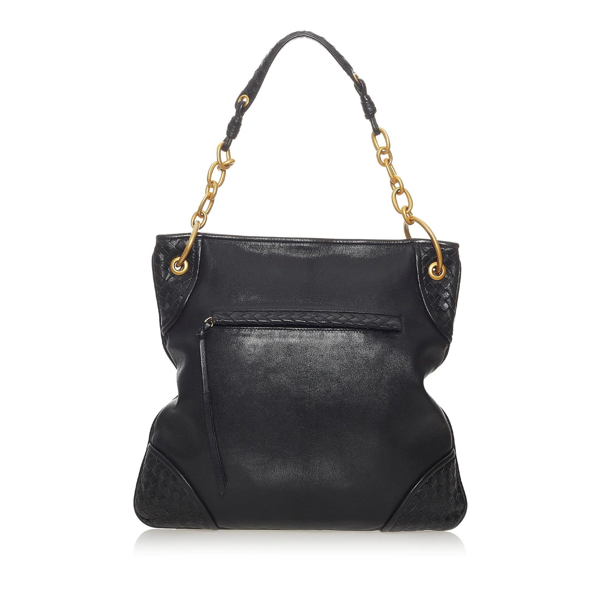Luxury Bottega Veneta Intrecciato Leather Shoulder Bag (SHG-28132)