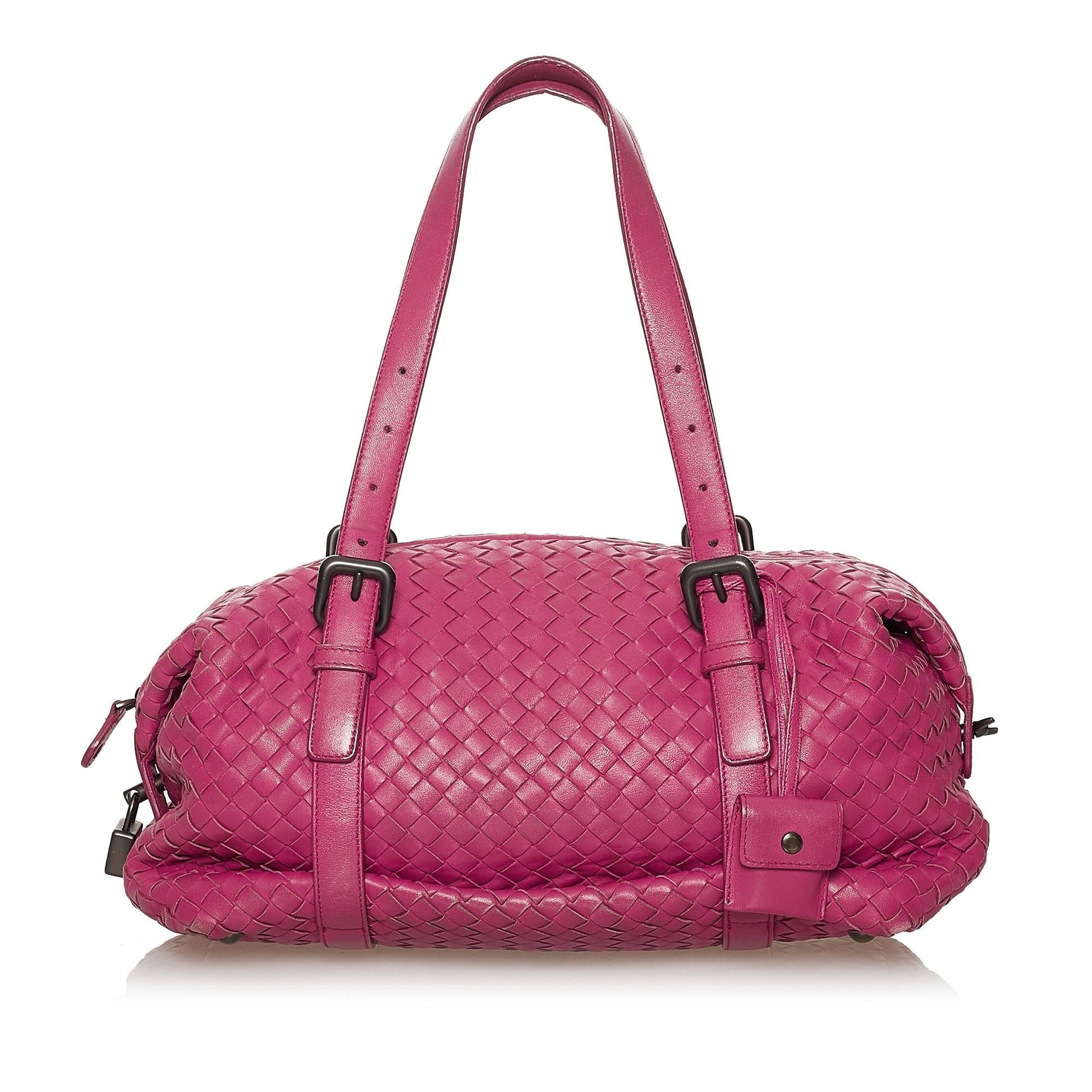 Luxury Bottega Veneta Intrecciato Leather Shoulder Bag (SHG-28389)