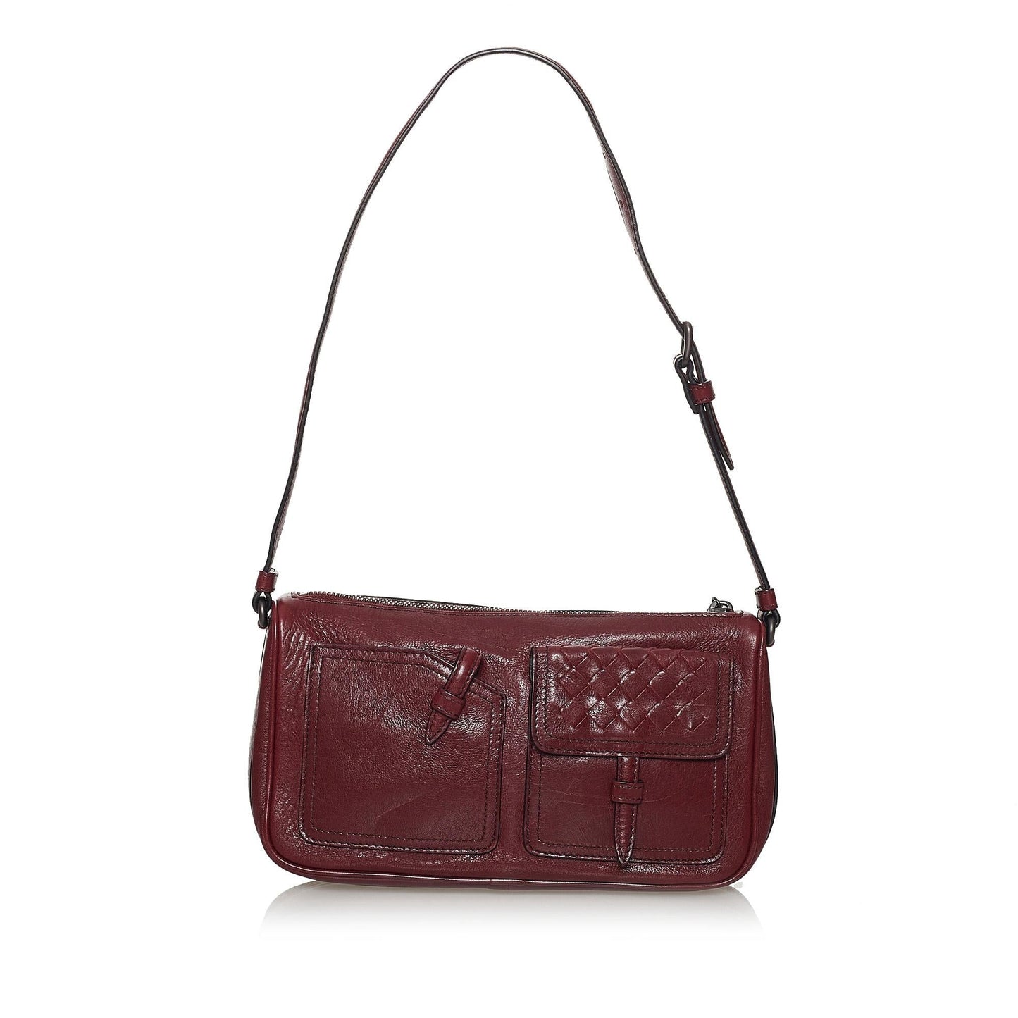 Luxury Bottega Veneta Intrecciato Leather Shoulder Bag (SHG-30920)