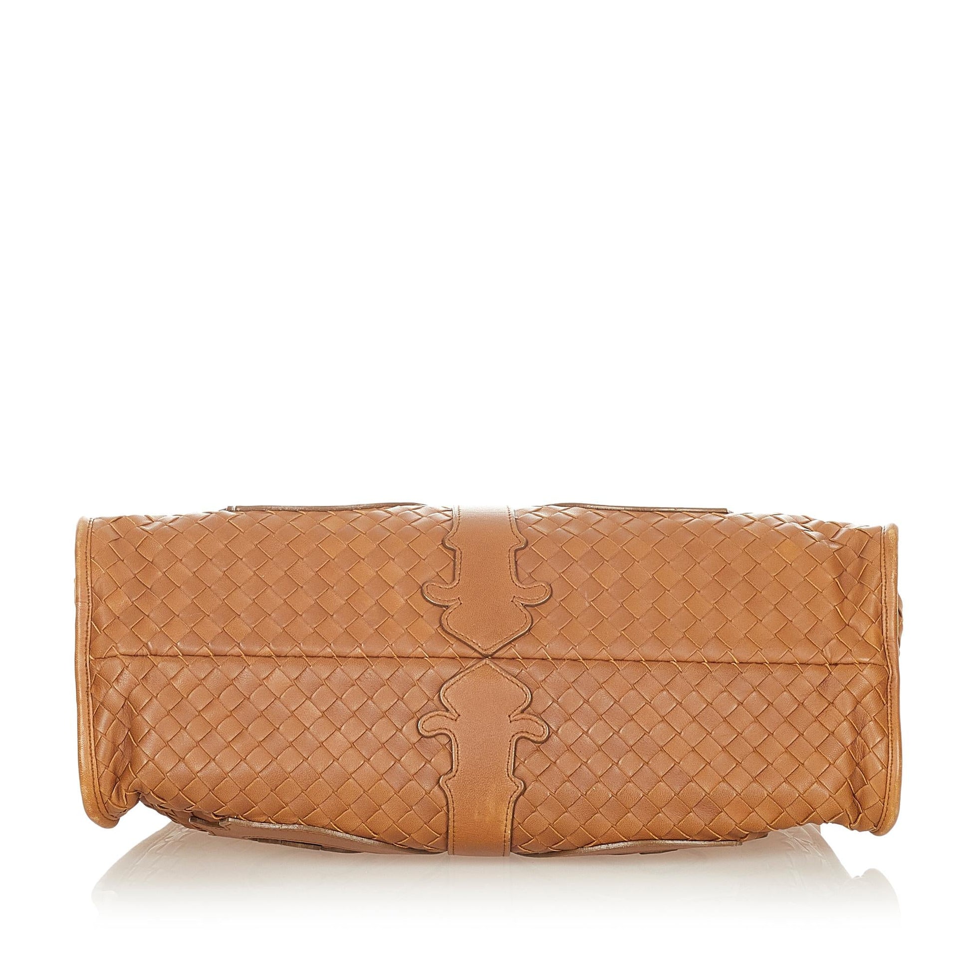 Luxury Bottega Veneta Intrecciato Leather Shoulder Bag (SHG-36212)