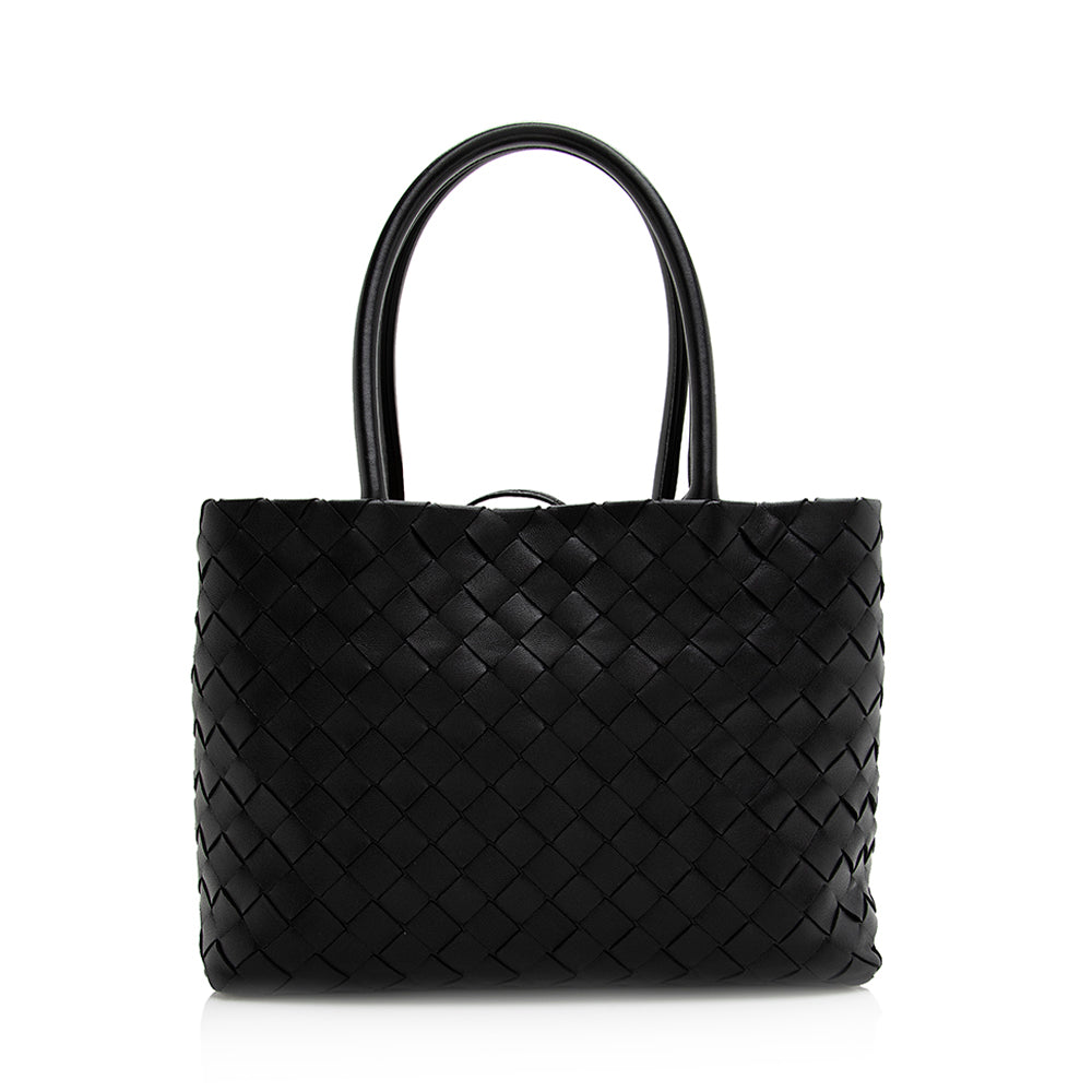 Luxury Bottega Veneta Intrecciato Leather Small Tote (SHF-20324)