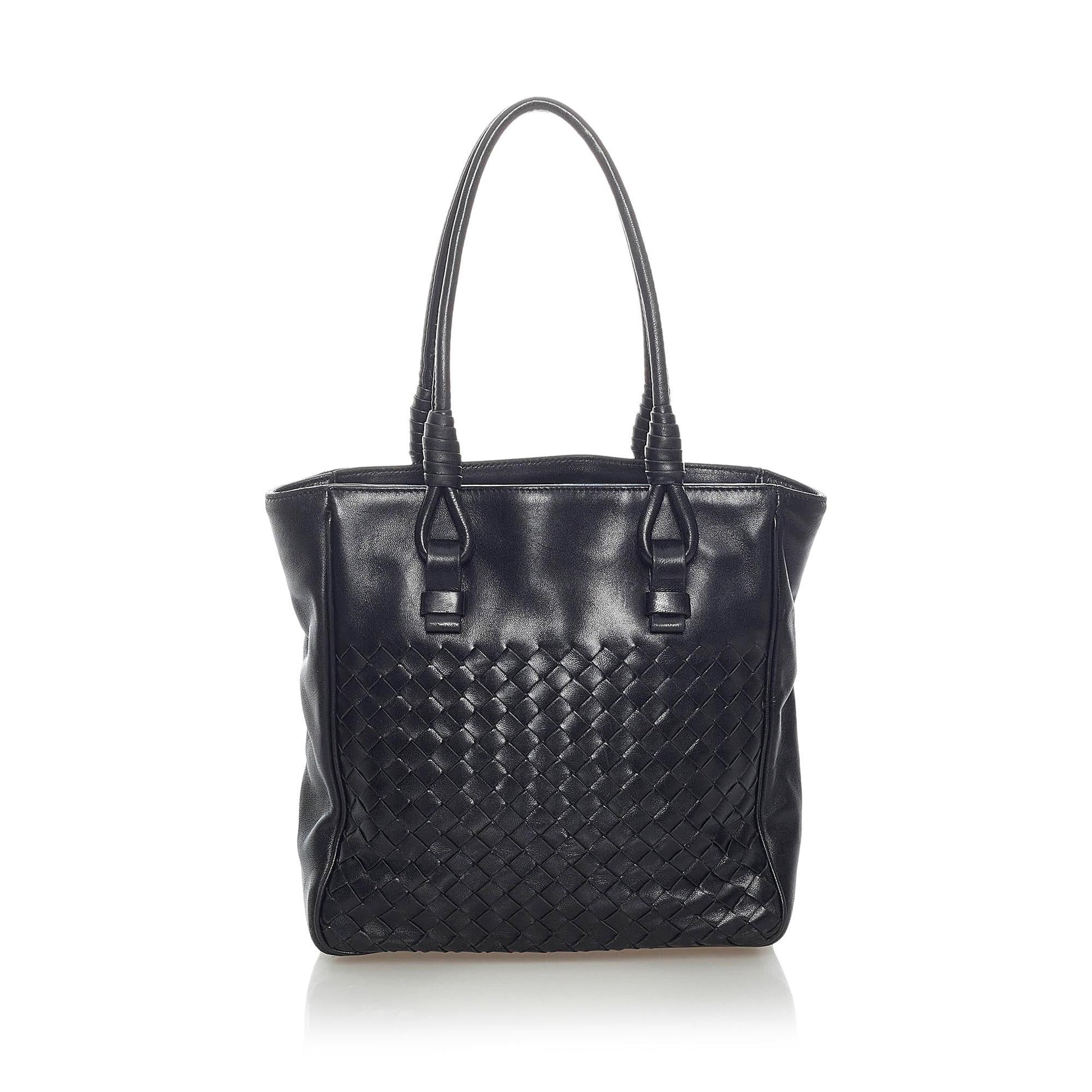 Luxury Bottega Veneta Intrecciato Leather Tote Bag (SHG-33094)