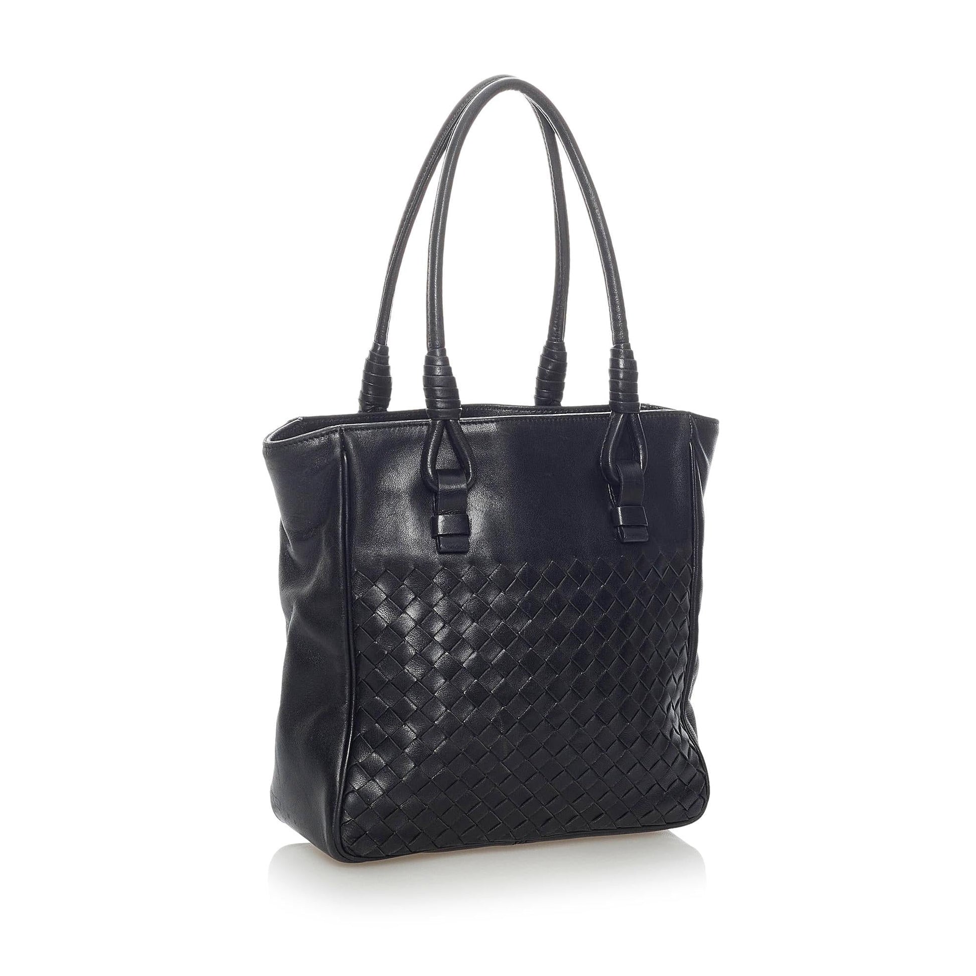 Luxury Bottega Veneta Intrecciato Leather Tote Bag (SHG-33094)