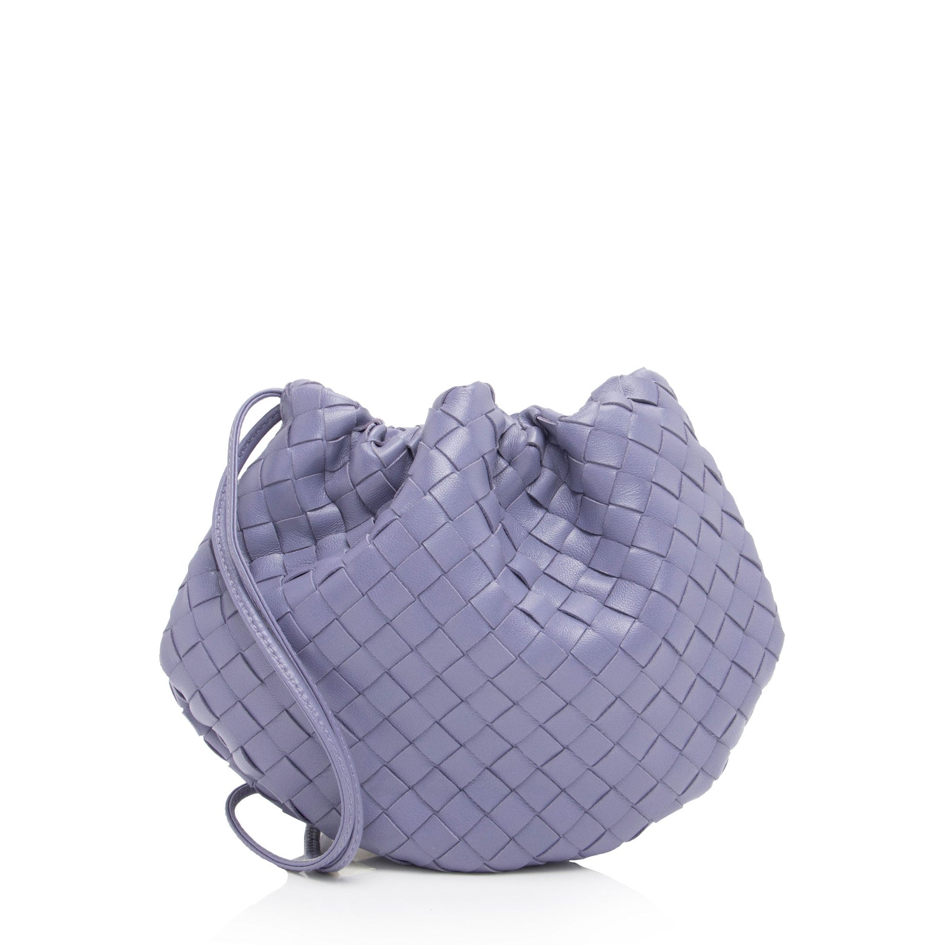 Luxury Bottega Veneta Intrecciato Nappa Bulb Mini Shoulder Bag (SHF-e6euL5)