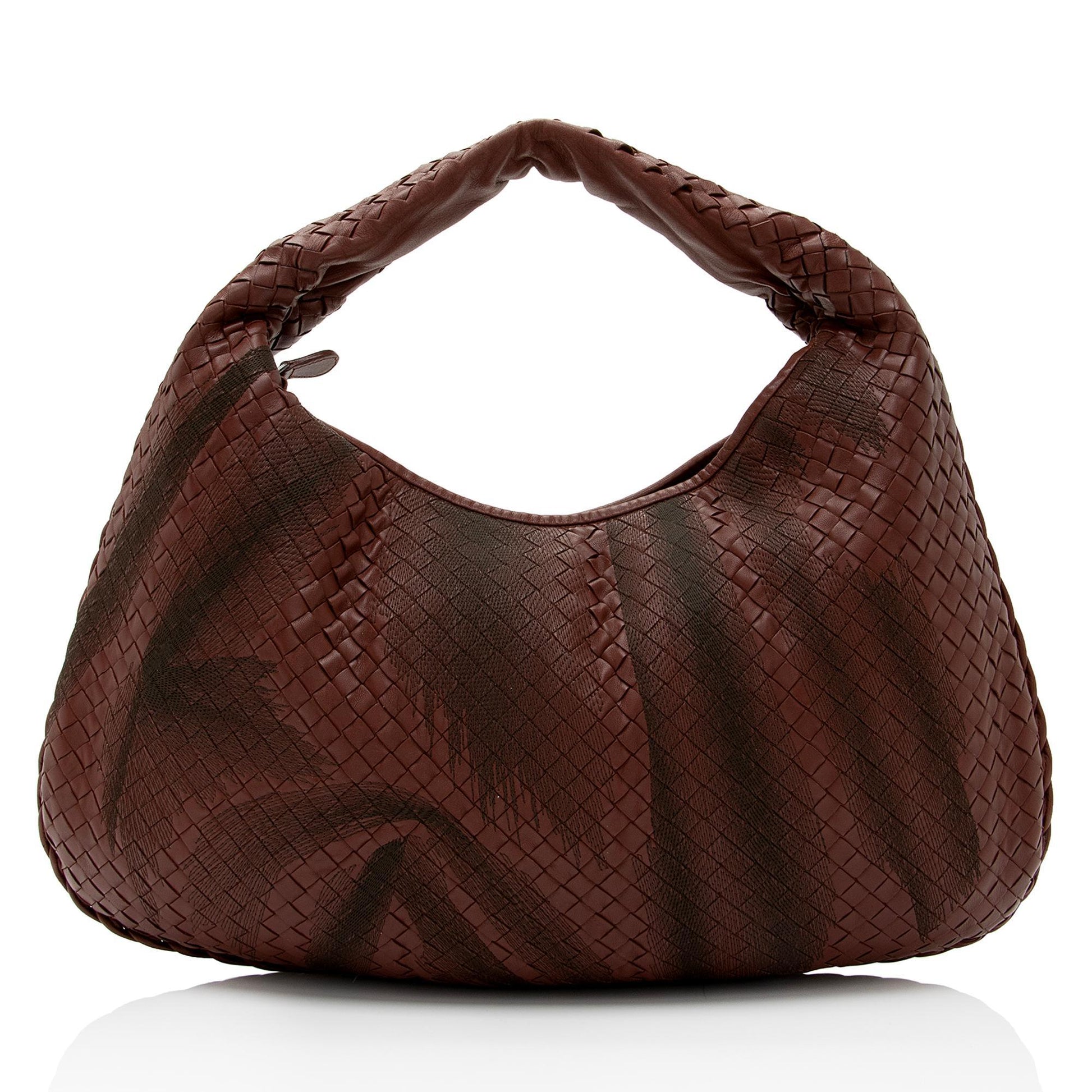 Luxury Bottega Veneta Intrecciato Nappa Leather Embroidered Large Hobo (SHF-5xctaM)