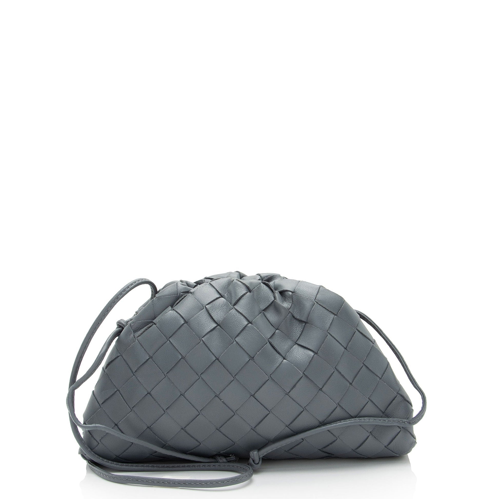 Luxury Bottega Veneta Intrecciato Nappa Leather The Pouch Mini Clutch (SHF-n3ltyV)