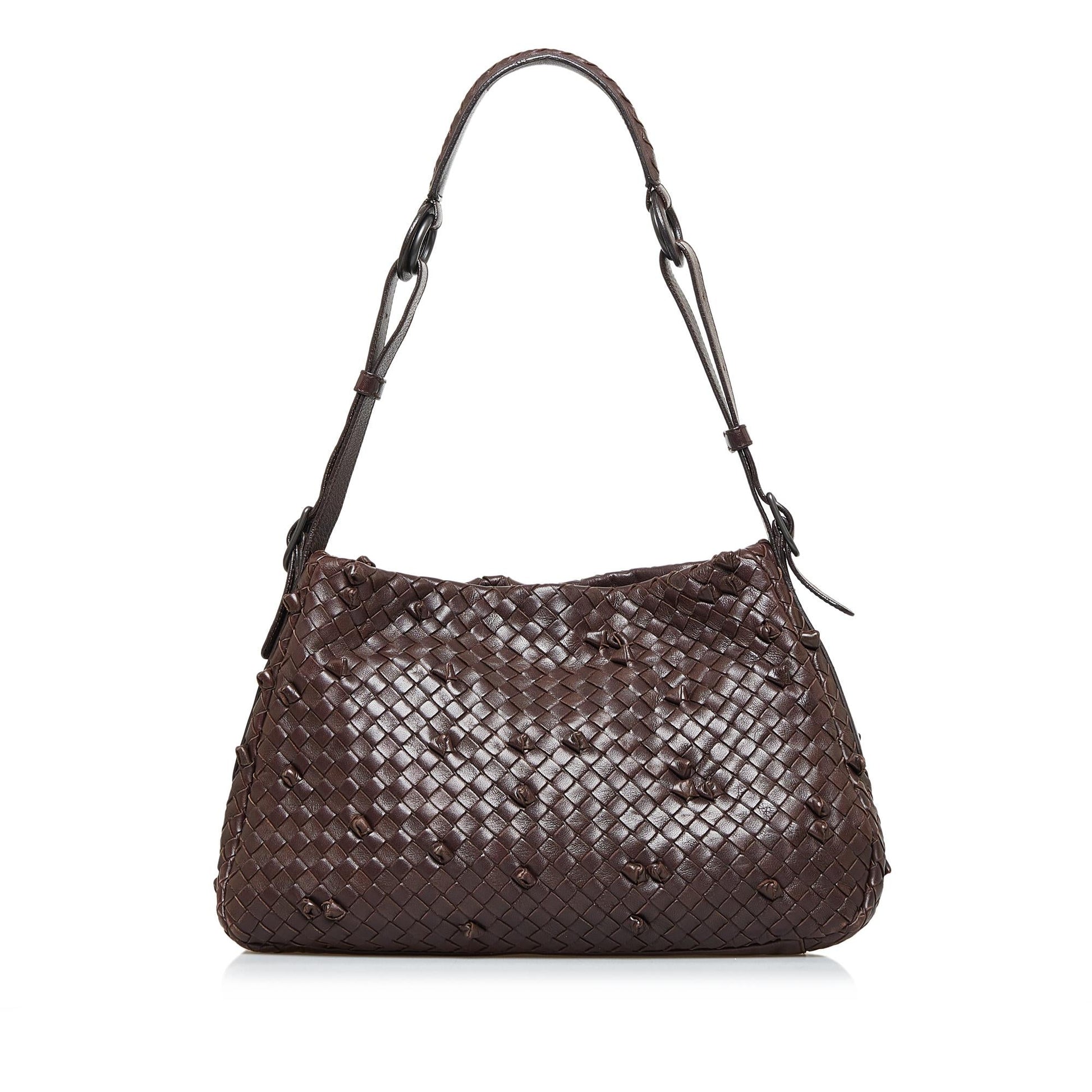 Luxury Bottega Veneta Intrecciato Nappa Naruto Knot Shoulder Bag (SHG-spvIVO)