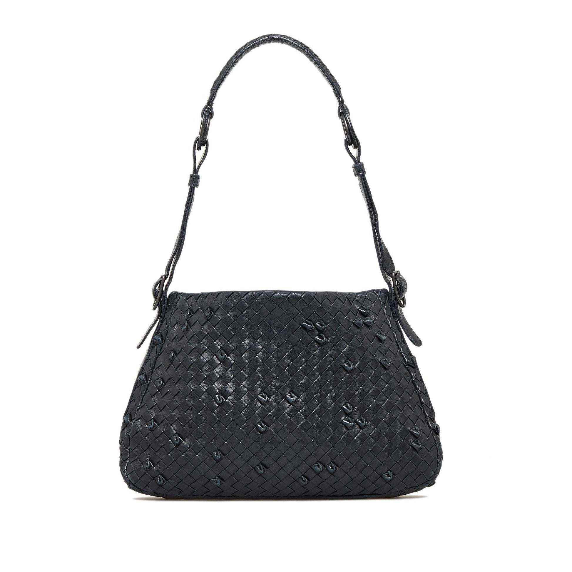 Luxury Bottega Veneta Intrecciato Nappa Naruto Knot Shoulder Bag (SHG-P9xt5t)