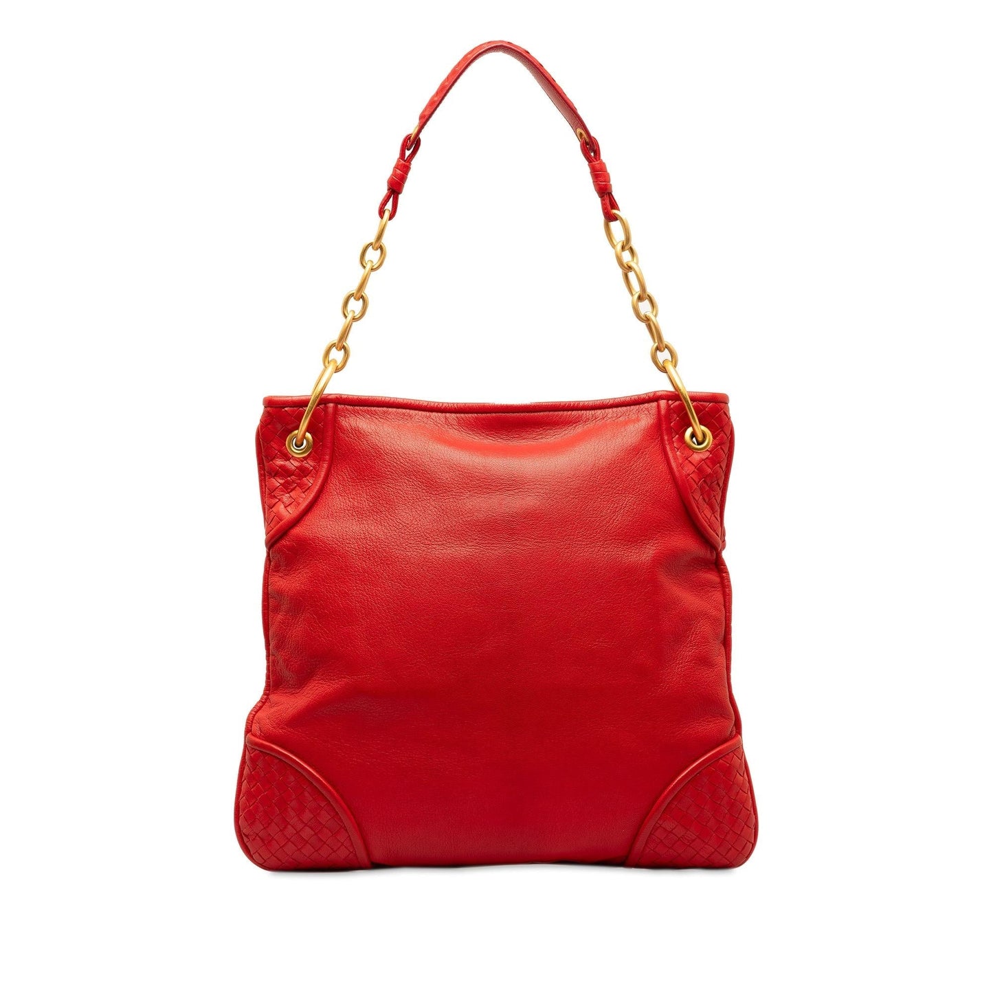 Luxury Bottega Veneta Intrecciato Trimmed Leather Shoulder Bag (SHG-3guURJ)