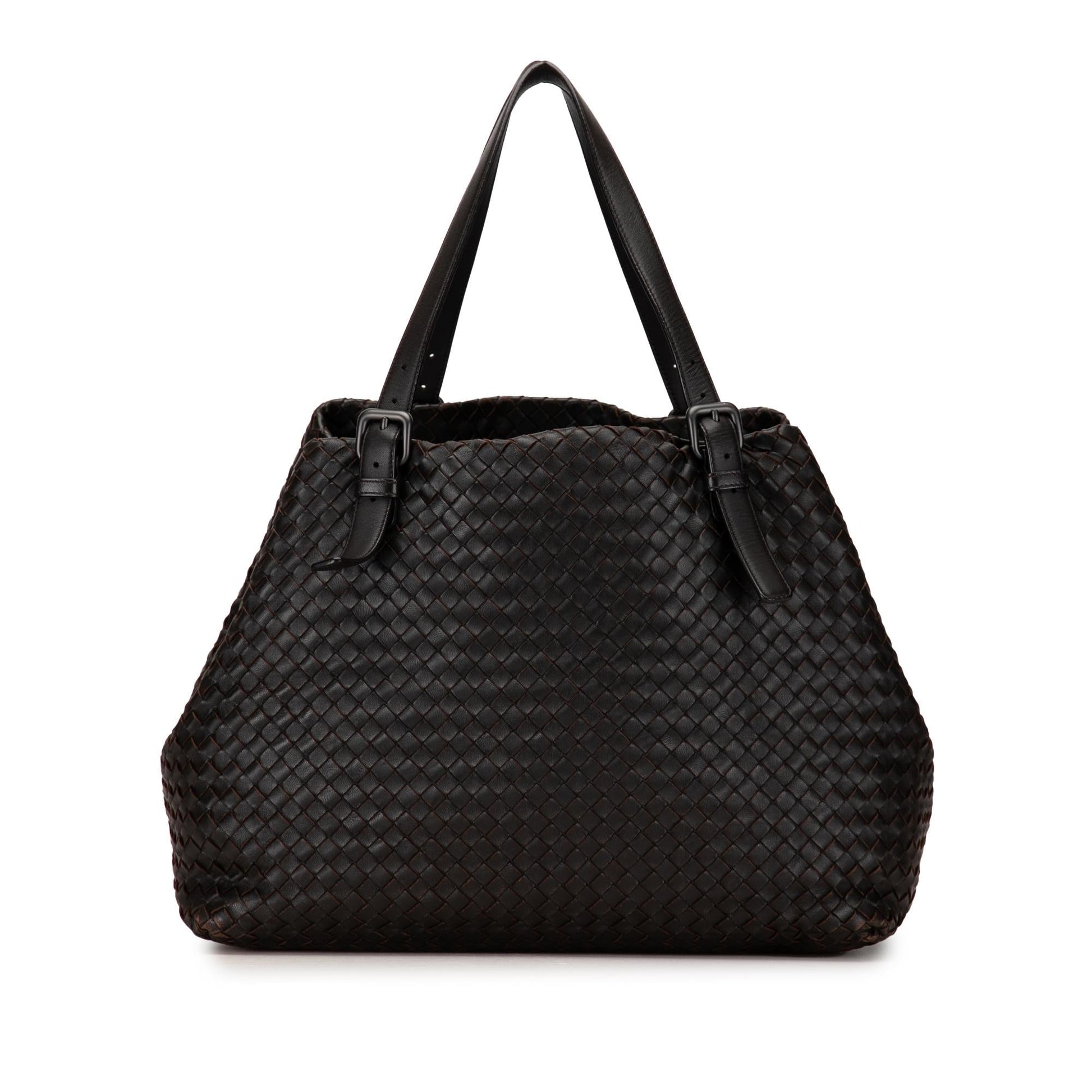Luxury Bottega Veneta Large Intrecciato Cesta Tote Bag (SHG-8KBKHr)