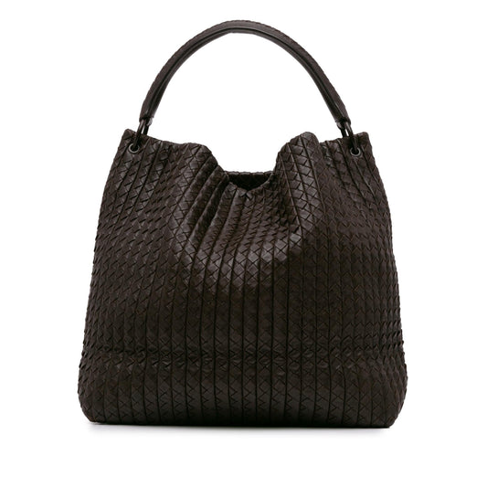 Luxury Bottega Veneta Large Intrecciato Nappa Natte Hobo (SHG-E8RHmj)