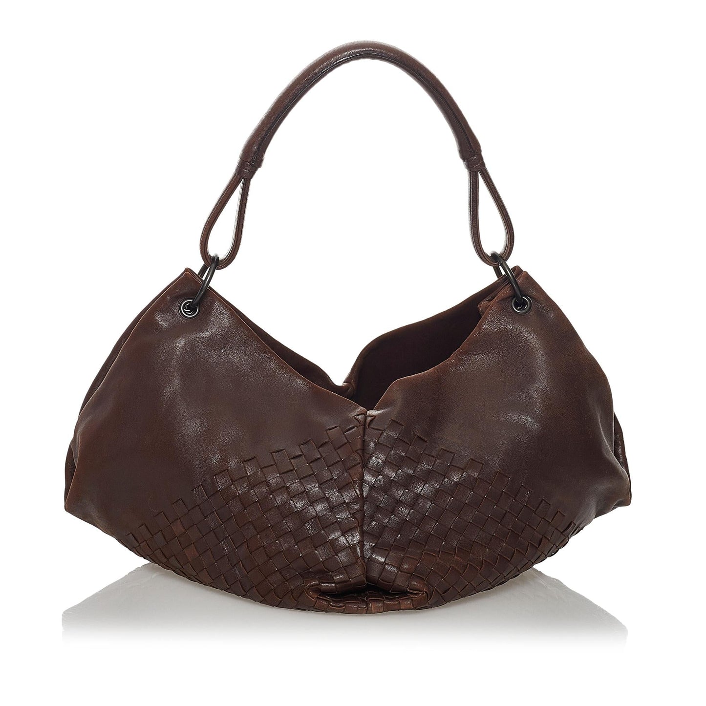 Luxury Bottega Veneta Leather Aquilone Fortune Cookie Hobo (SHG-31315)