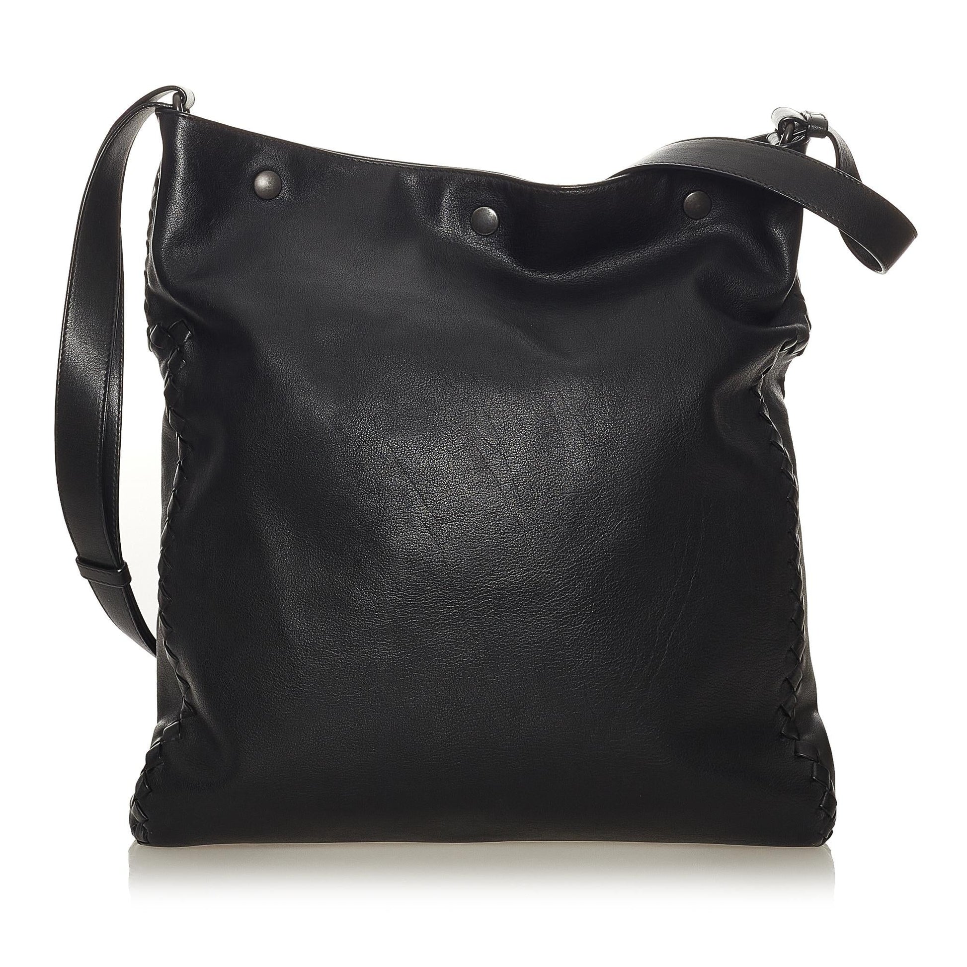 Luxury Bottega Veneta Leather Crossbody Bag (SHG-27960)