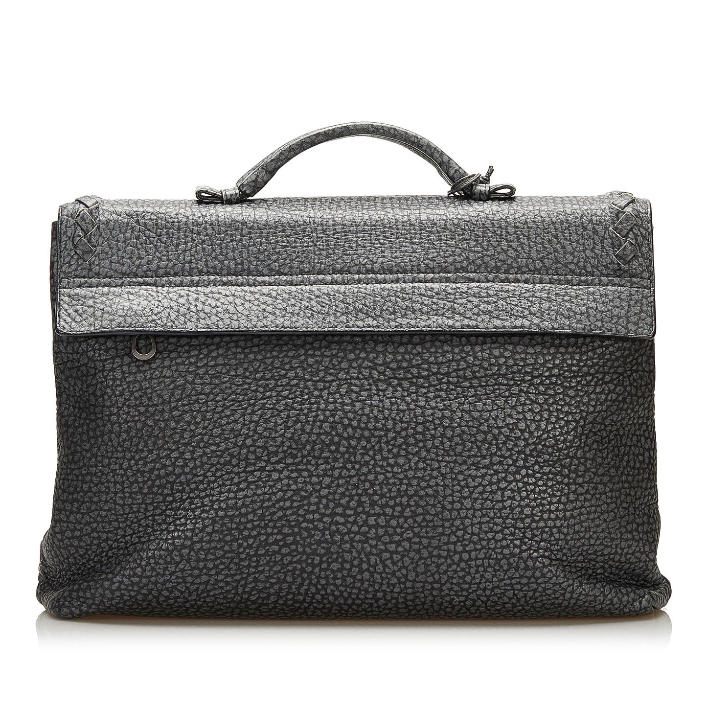 Luxury Bottega Veneta Leather Intrecciato Trimmed Business Bag (SHG-35299)