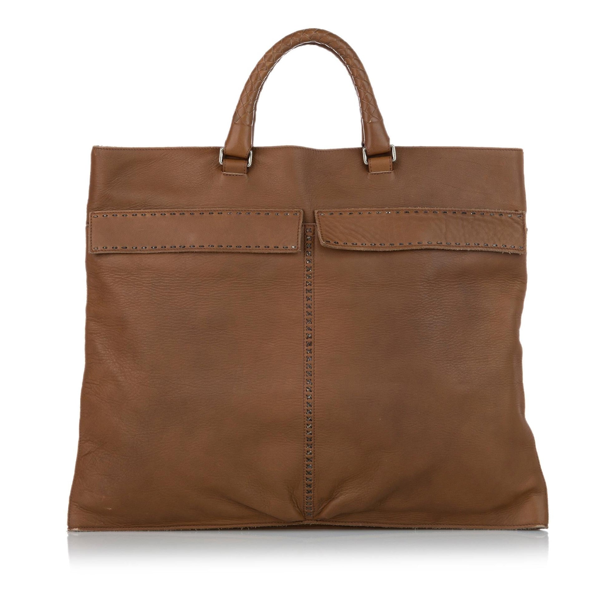 Luxury Bottega Veneta Leather Tote Bag (SHG-28844)