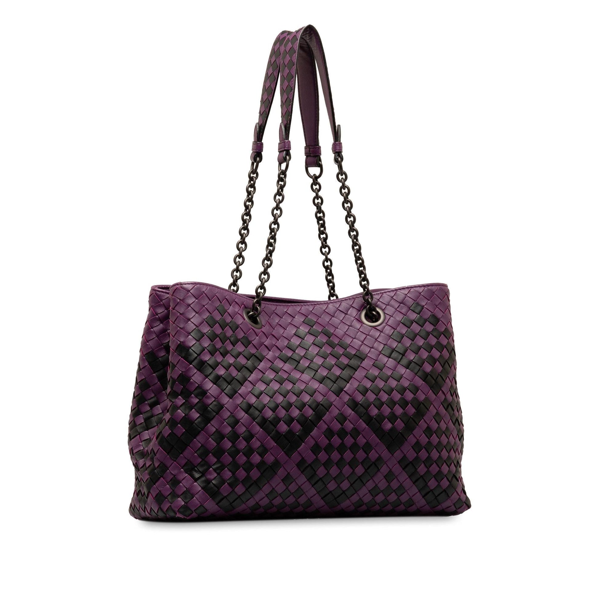 Luxury Bottega Veneta Medium Intrecciato Double Chain Tote (SHG-ABYAuX)