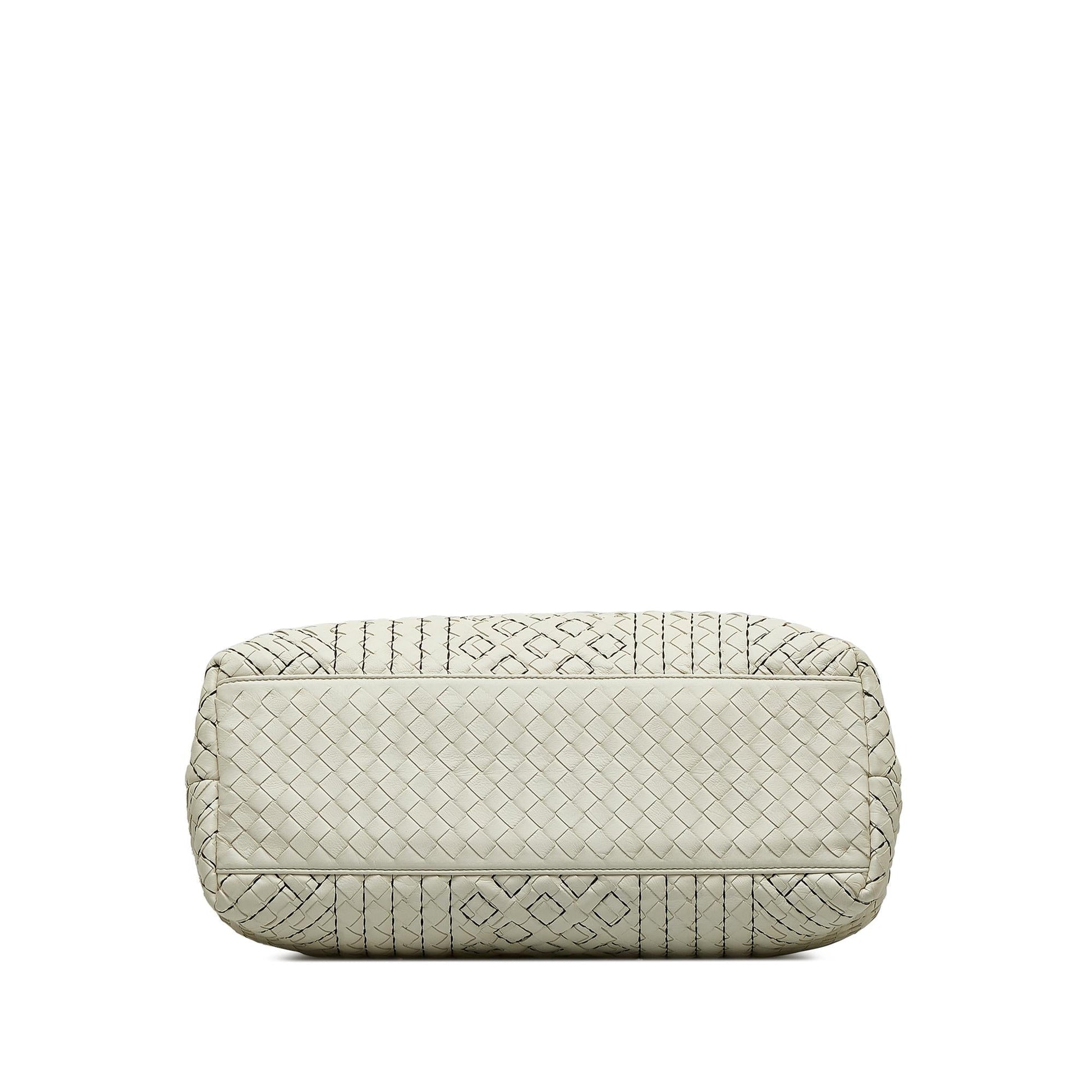 Luxury Bottega Veneta Medium Intrecciato Stitched Double Chain Tote (SHG-lAoFji)