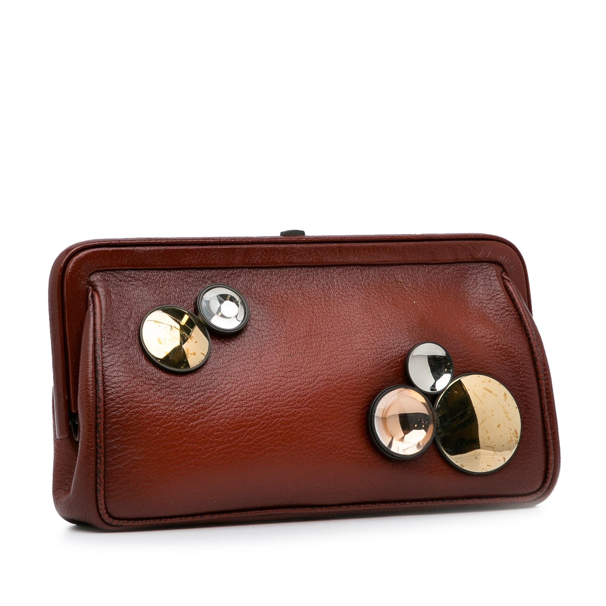 Luxury Bottega Veneta Mirror Lens Clutch (SHG-hLivag)