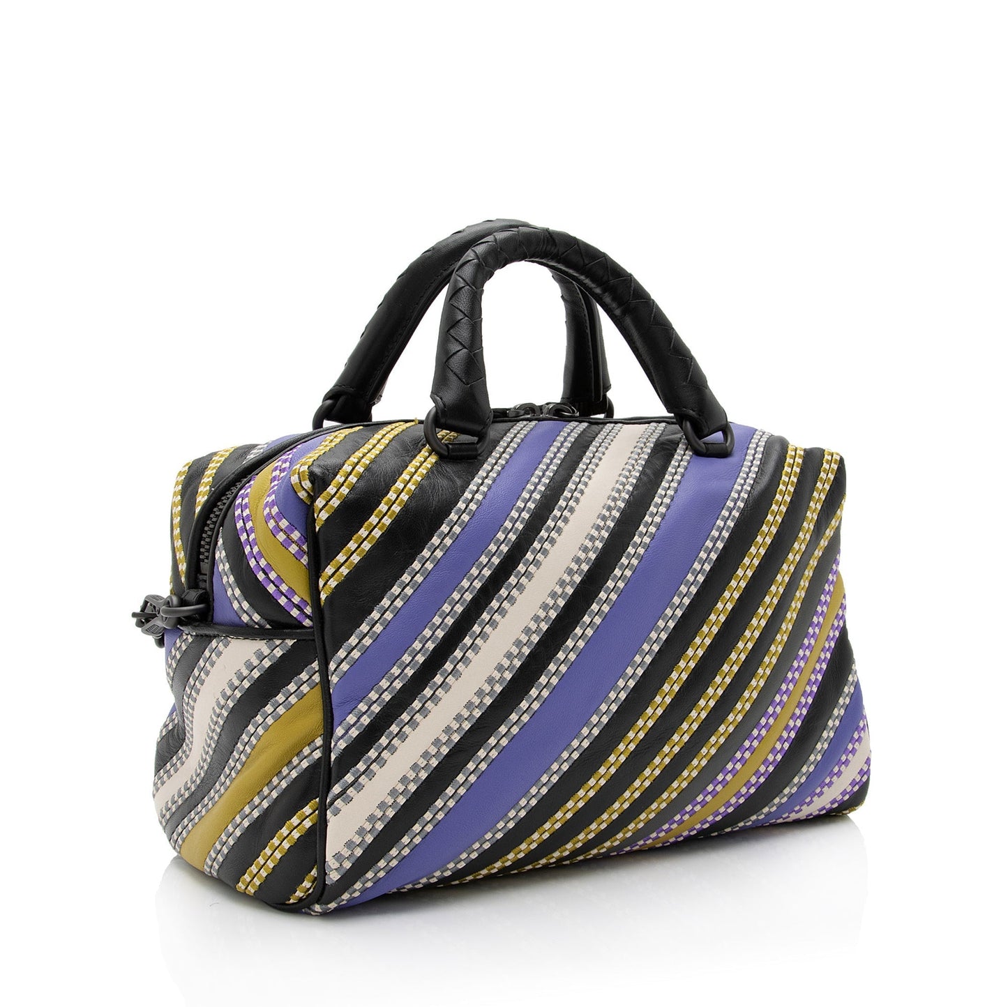 Luxury Bottega Veneta Nappa Leather Diagonal Boston Bag (SHF-XgupdP)