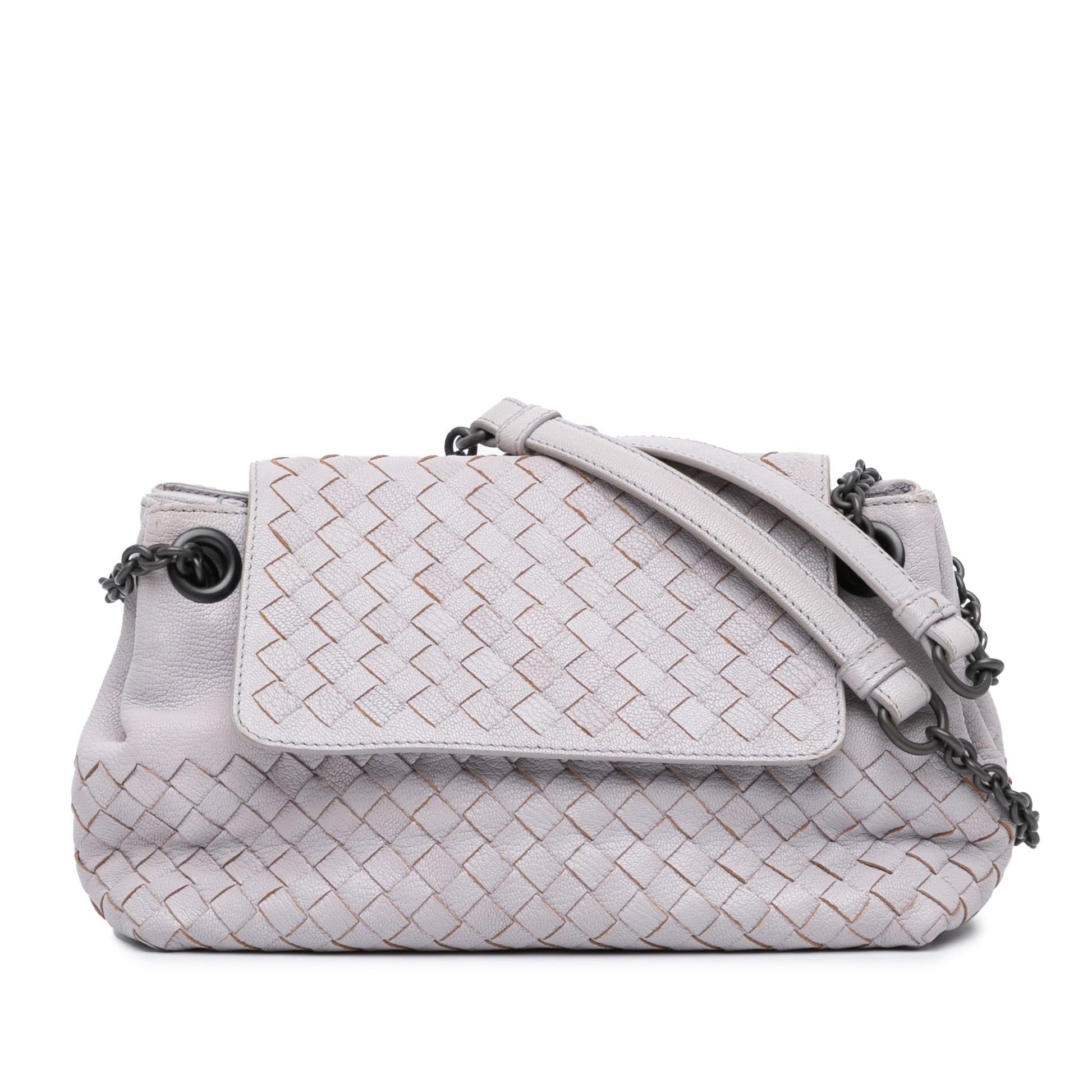 Luxury Bottega Veneta Small Madras Goatskin Intrecciato Shoulder Bag (SHG-9OJ0D7)