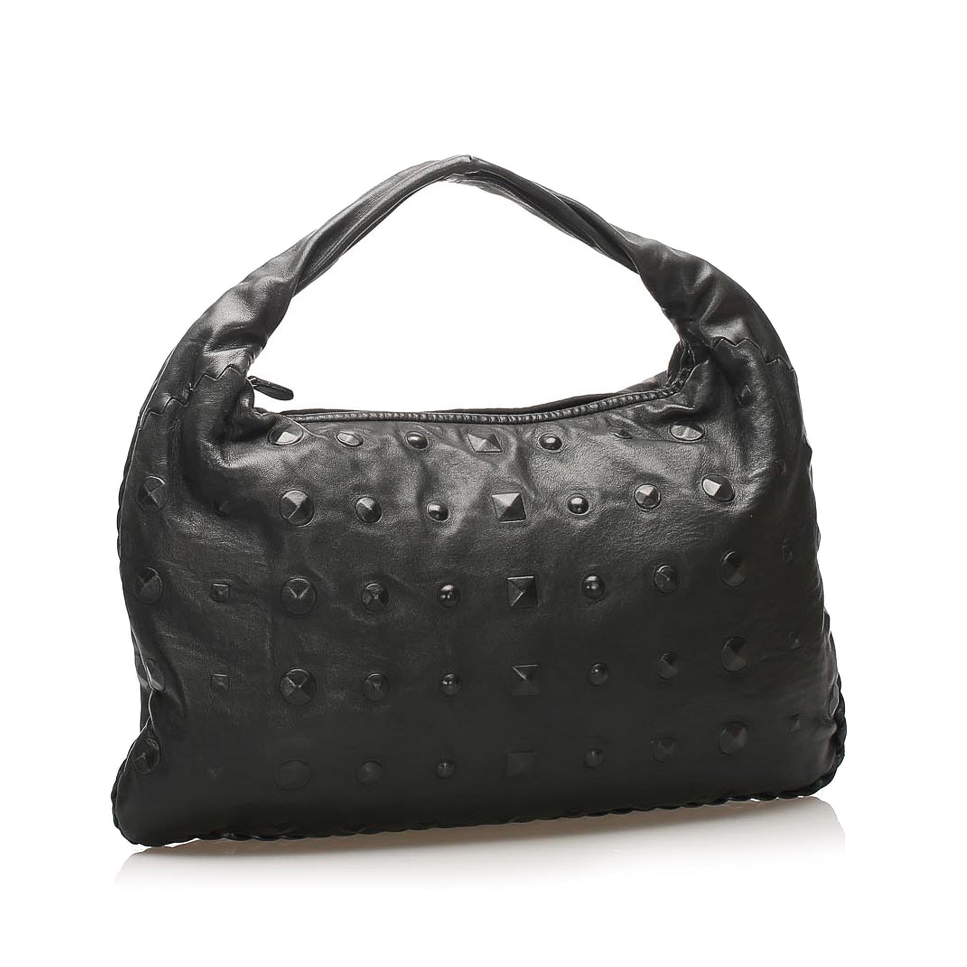 Luxury Bottega Veneta Studded Leather Hobo Bag (SHG-22738)