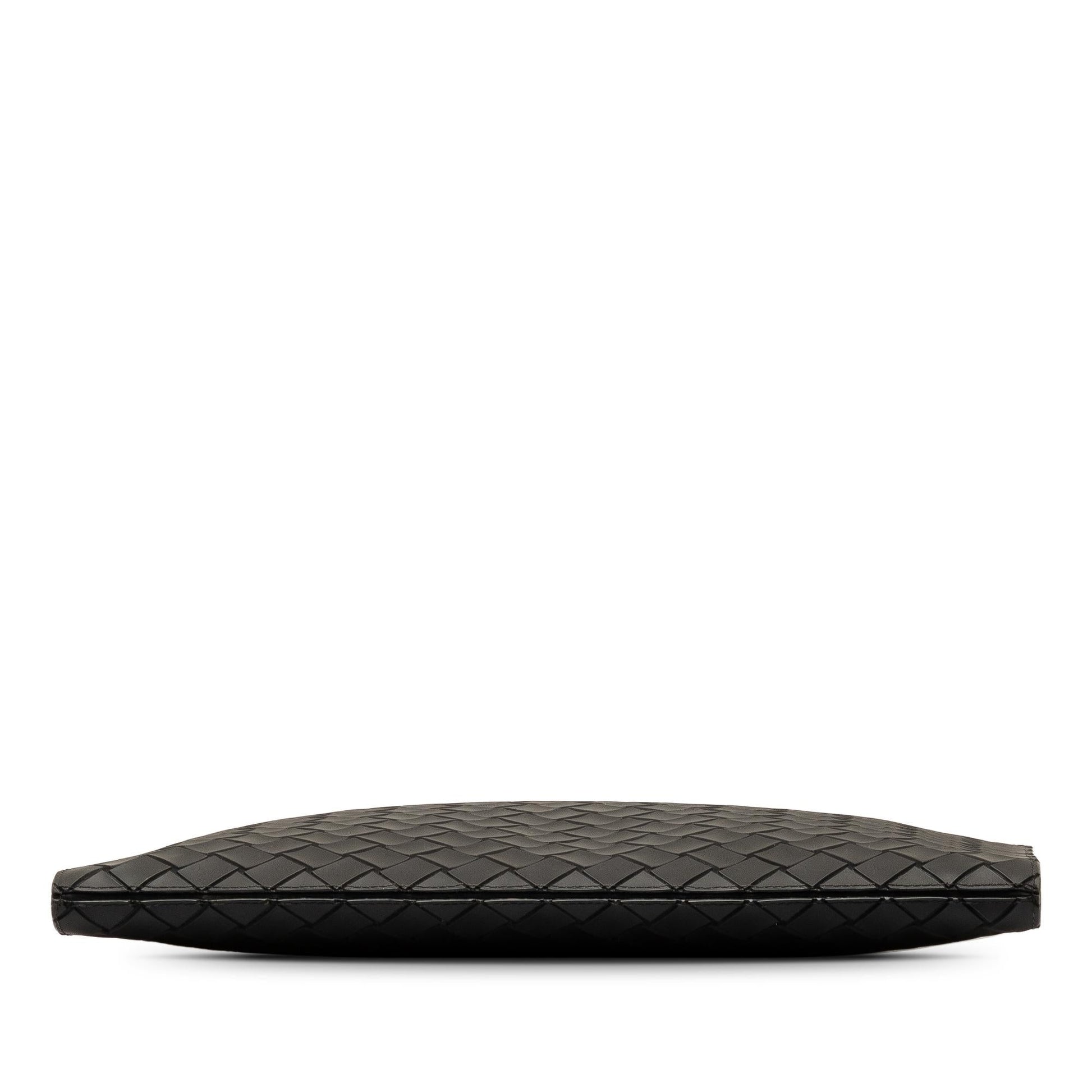 Luxury Bottega Veneta Tech Rubber Intrecciato Clutch (SHG-a5YxBy)