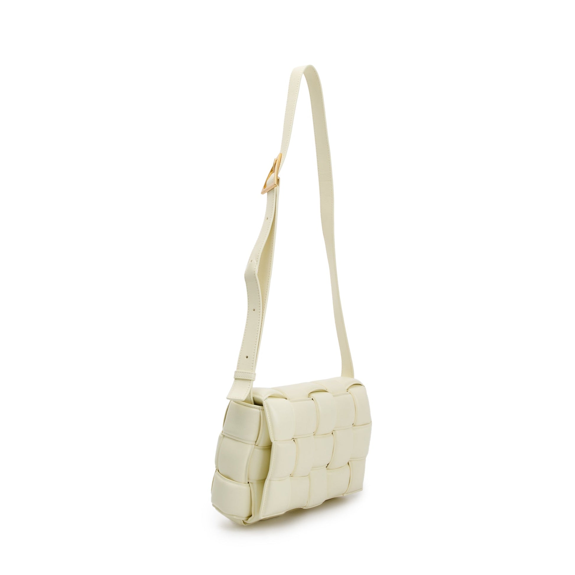Bottega Veneta Yellow Nappa Intrecciato Padded Cassette Bag