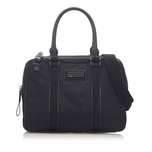 Burberry Leather Boston (SHG-17484)