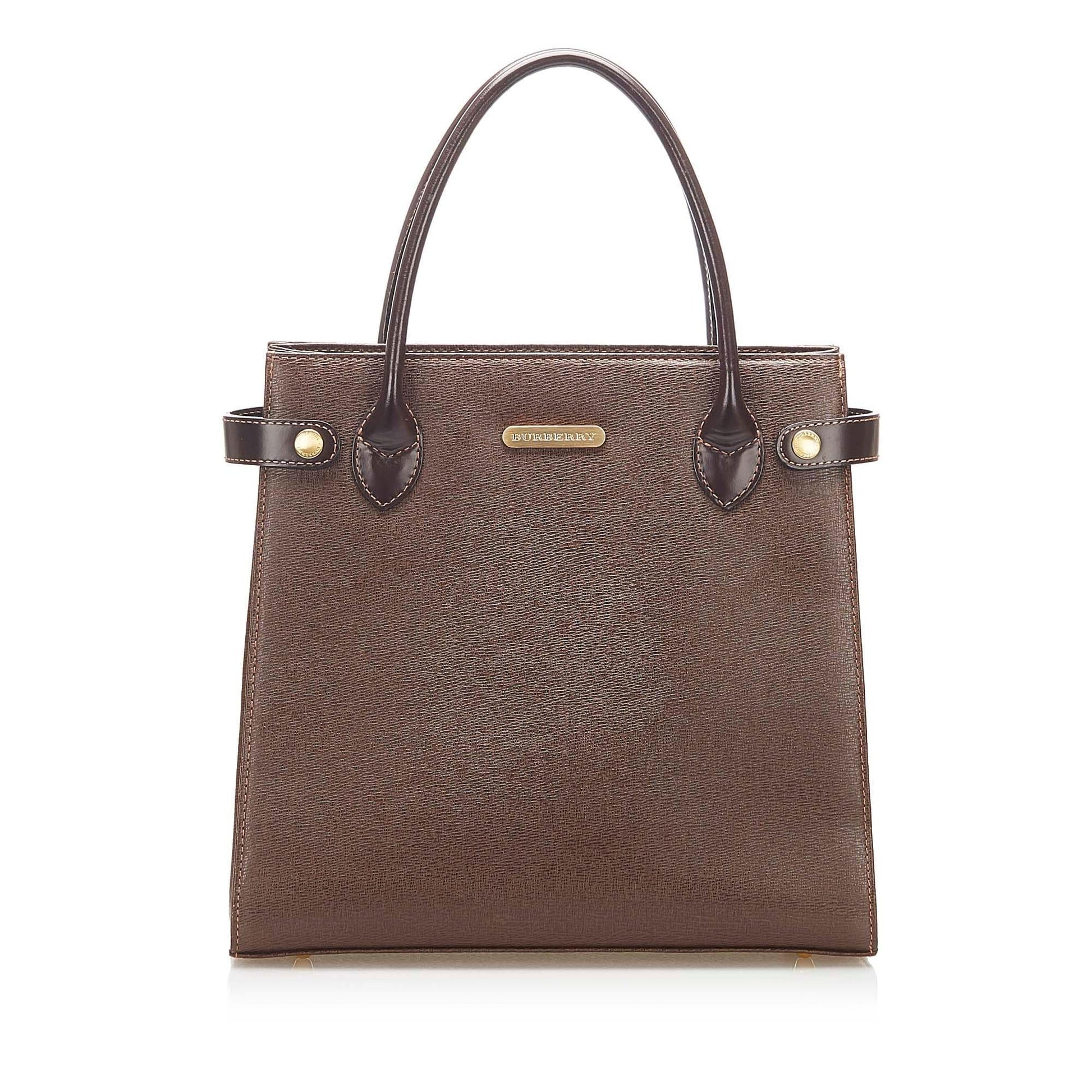 Burberry Leather Handbag (SHG-16866)