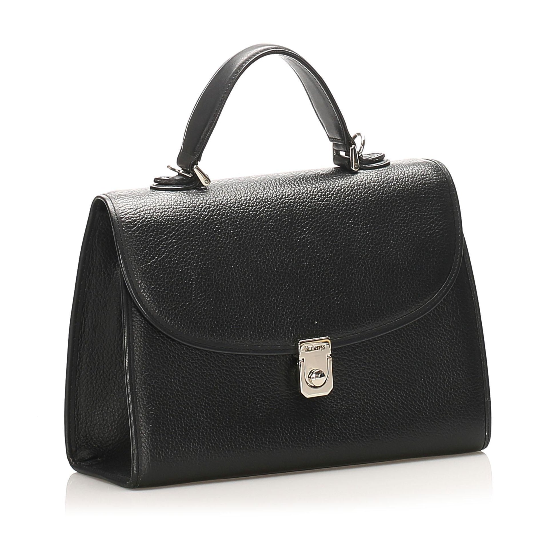 Burberry Leather Satchel (SHG-15705)