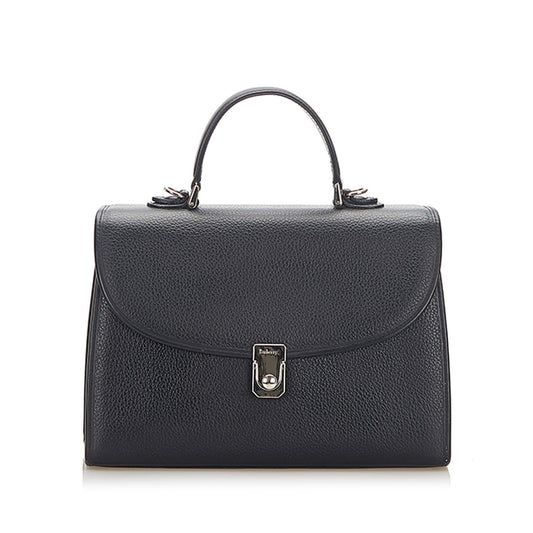 Burberry Leather Satchel (SHG-17082)