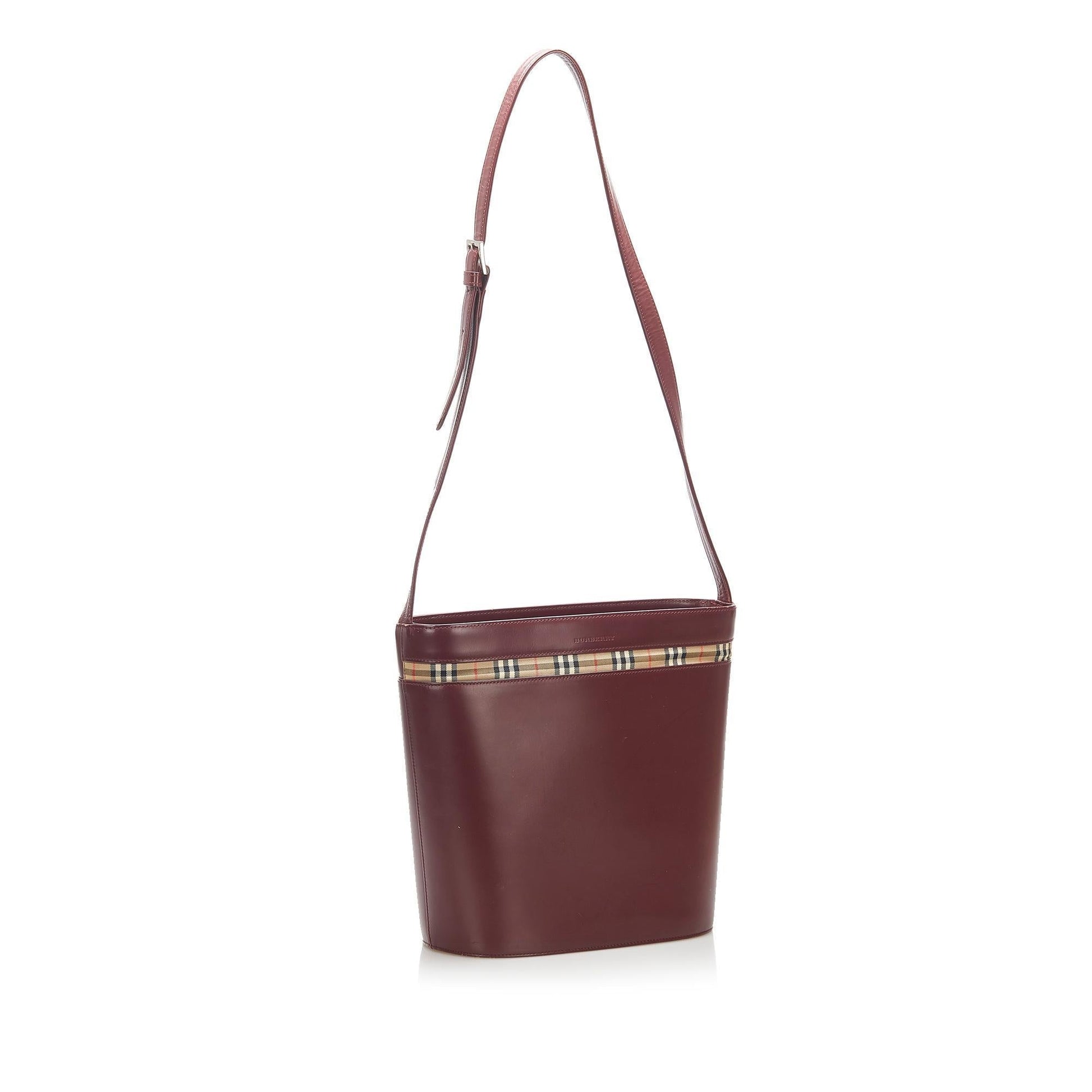 Burberry Leather Shoulder Bag (SHG-16652)