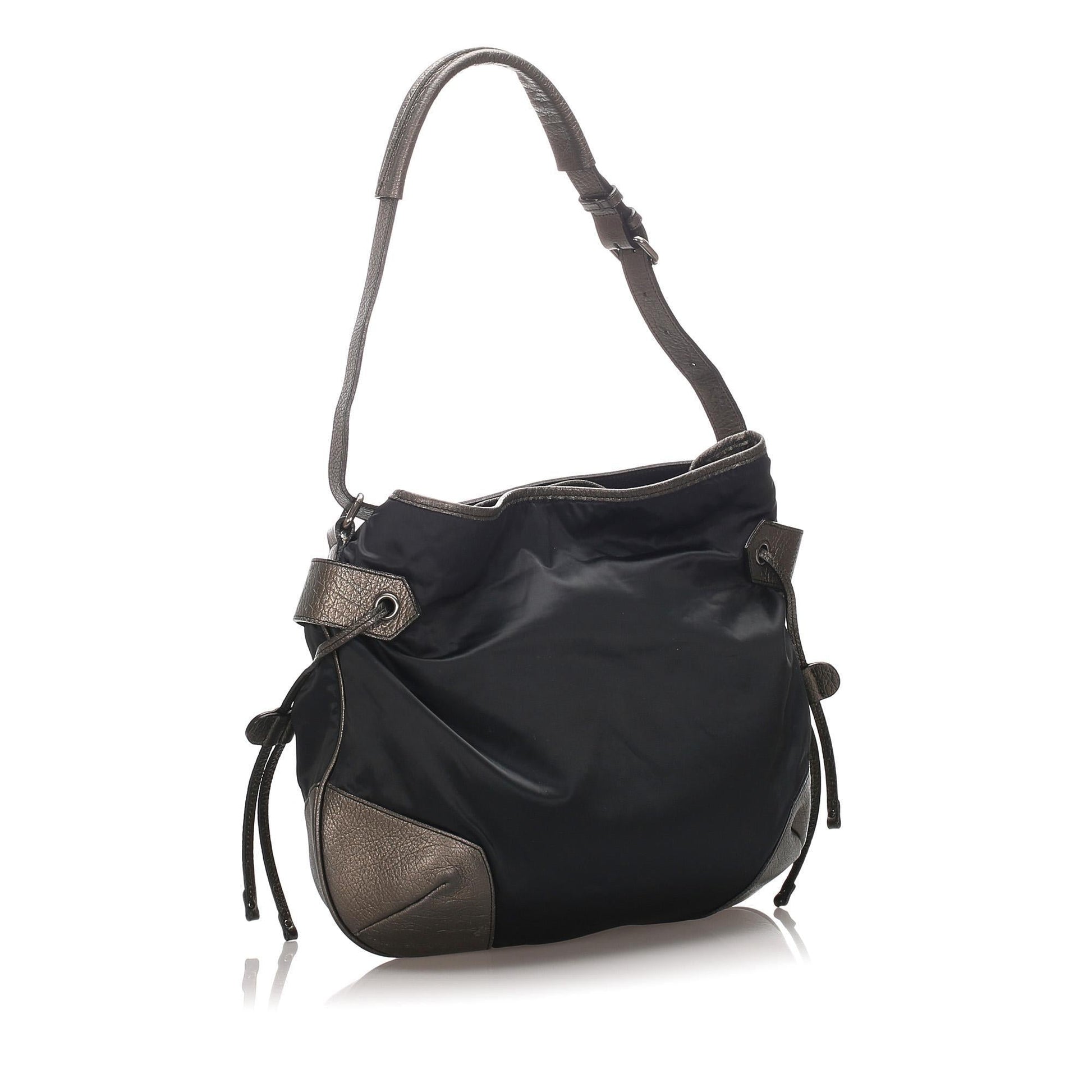Burberry Nylon Drawstring Hobo (SHG-12181)