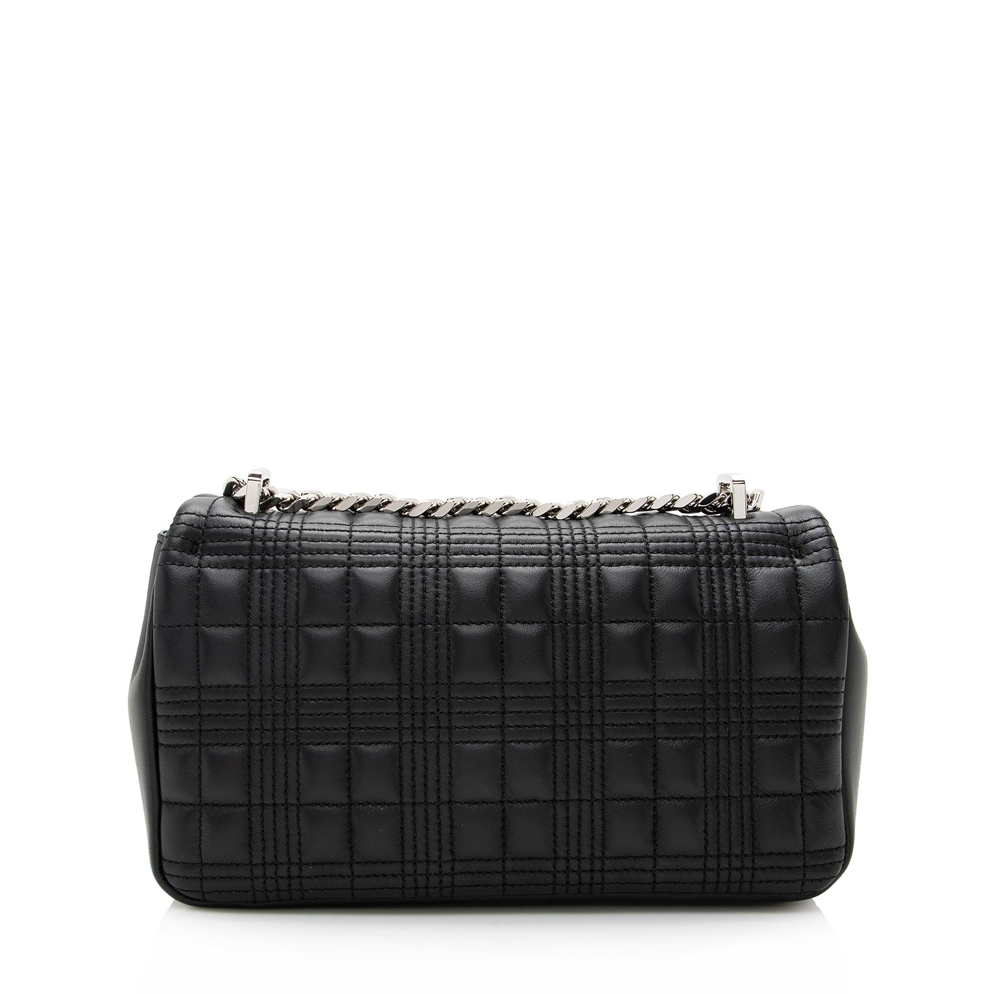 Burberry Quilted Lambskin TB Lola Chain Small Crossbody Bag