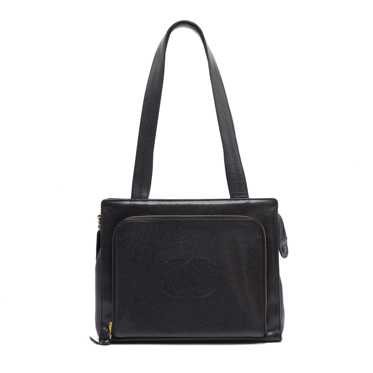 Chanel Cavier Shoulder Bag Black
