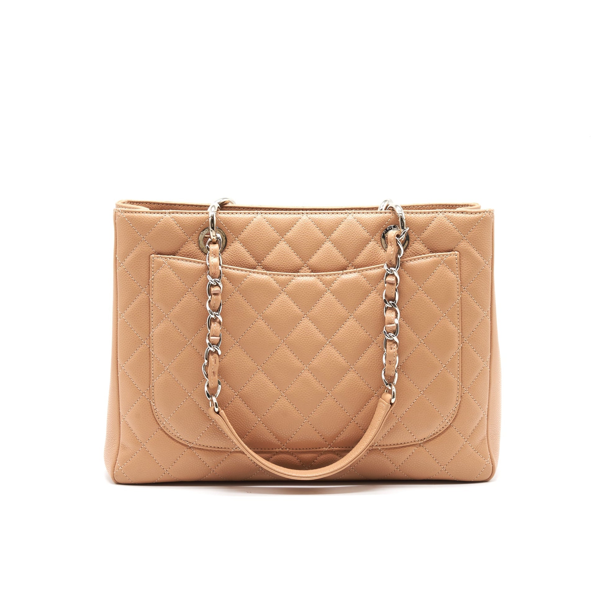 Chanel Grand Shopping Tote Dark Beige