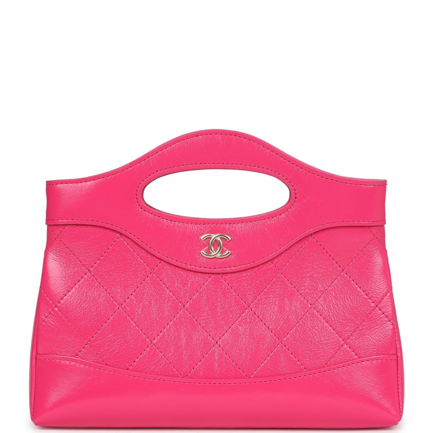 Chanel Nano 31 Shopper Pink Shiny Aged Calfskin Gold Hardware