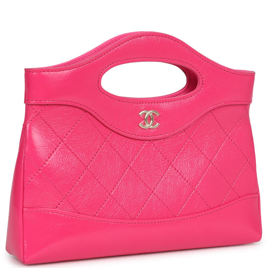 Chanel Nano 31 Shopper Pink Shiny Aged Calfskin Gold Hardware