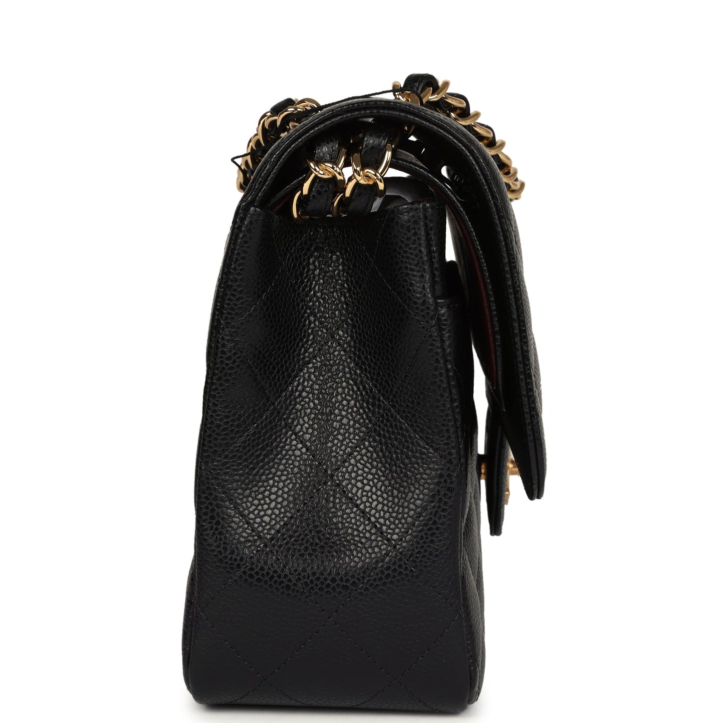 Chanel Jumbo Classic Double Flap Bag Black Caviar Gold Hardware