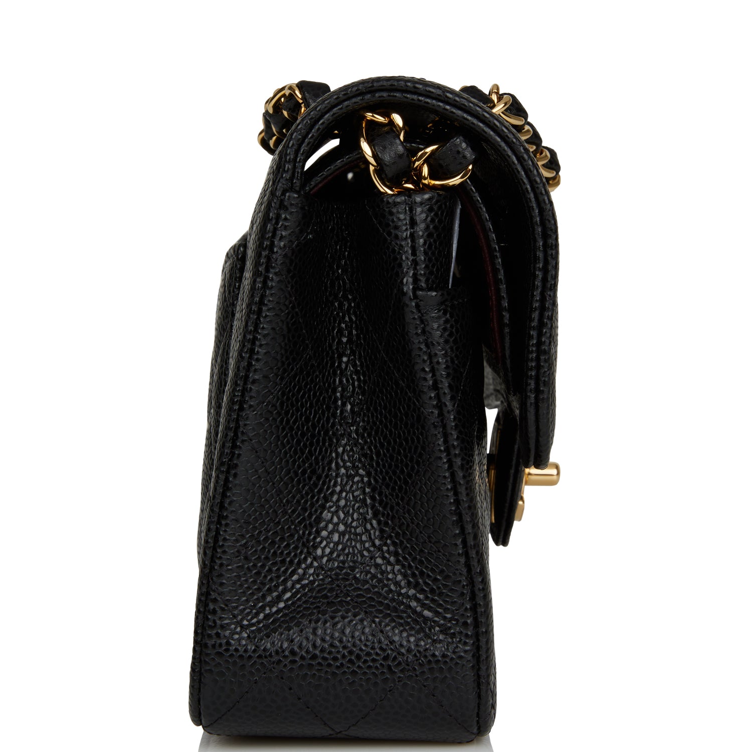 Chanel Small Classic Double Flap Black Caviar Gold Hardware