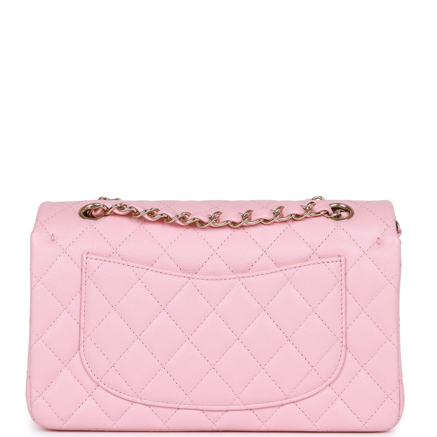 Chanel Small Classic Double Flap Bag Pink Caviar Light Gold Hardware