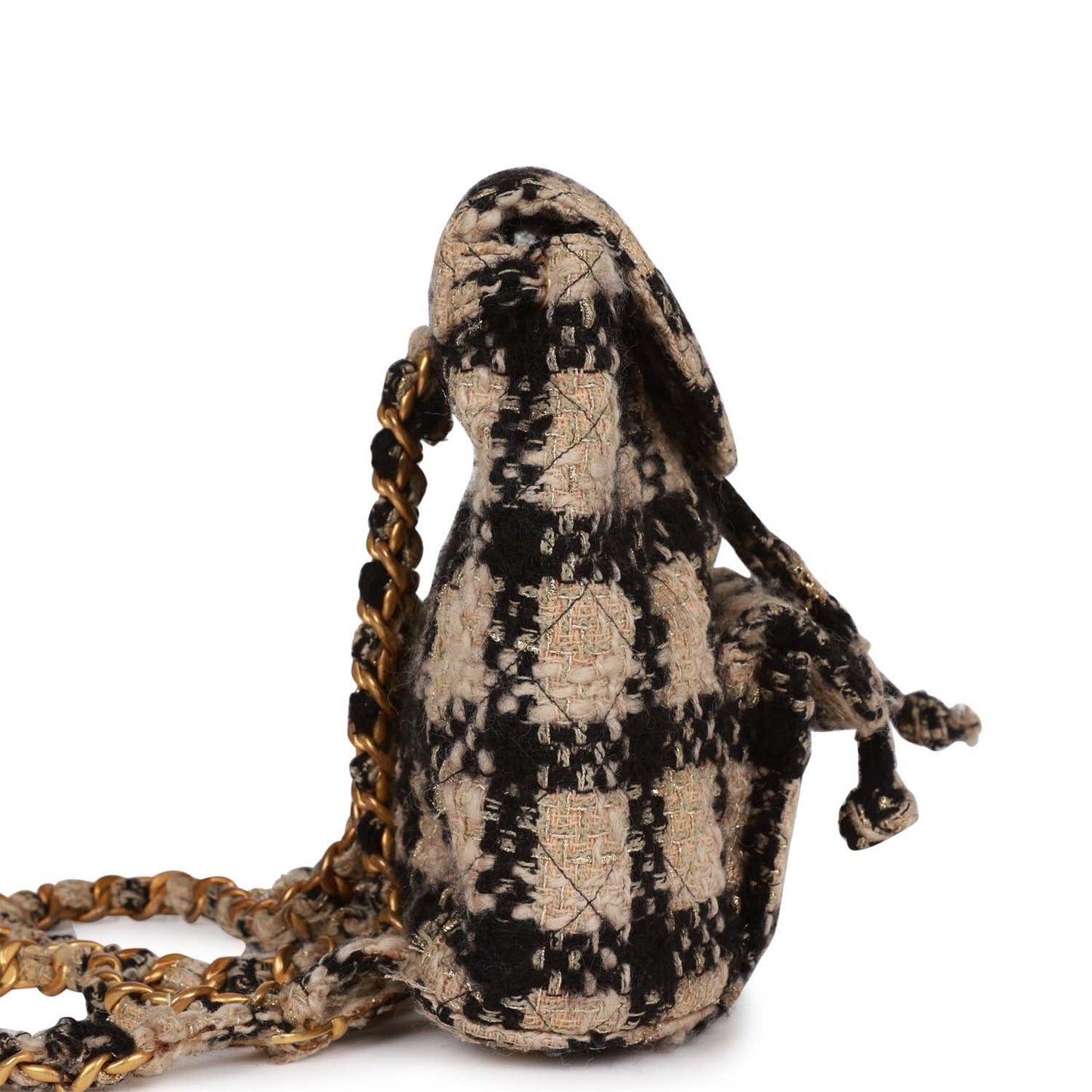 Chanel Duma Backpack Beige and Black Tweed Gold Hardware