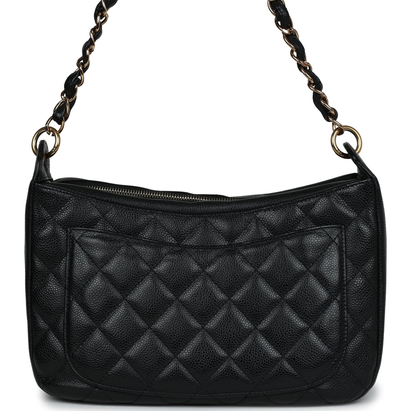 Chanel Timeless CC Hobo Bag Black Caviar Gold Hardware