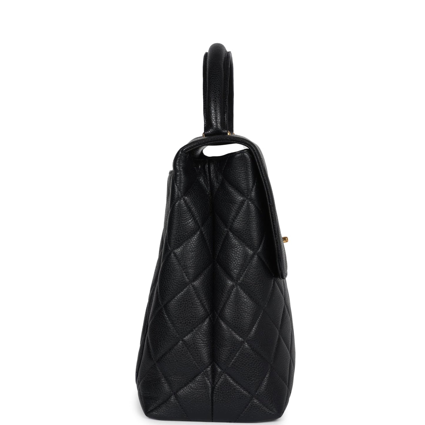 Chanel Kelly Flap Bag Black Caviar Gold Hardware