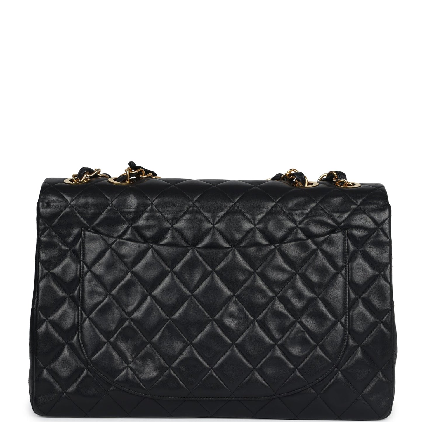 Chanel XL Jumbo Maxi Flap Bag Black Lambskin Gold Hardware